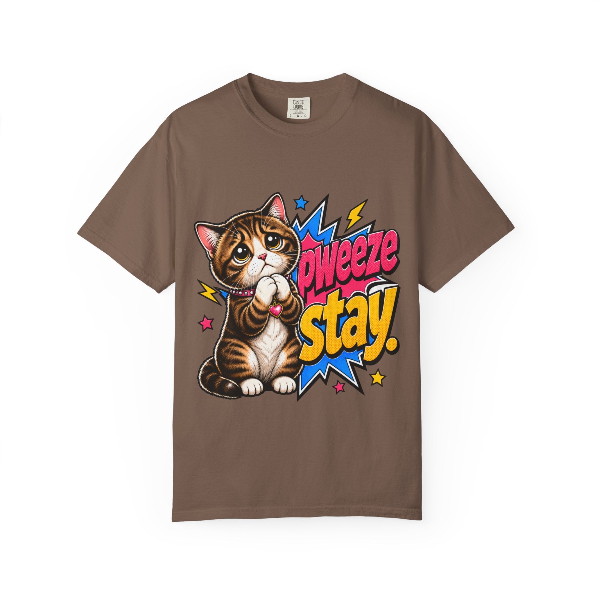 Pweeze Stay Cat Graphic T-Shirt