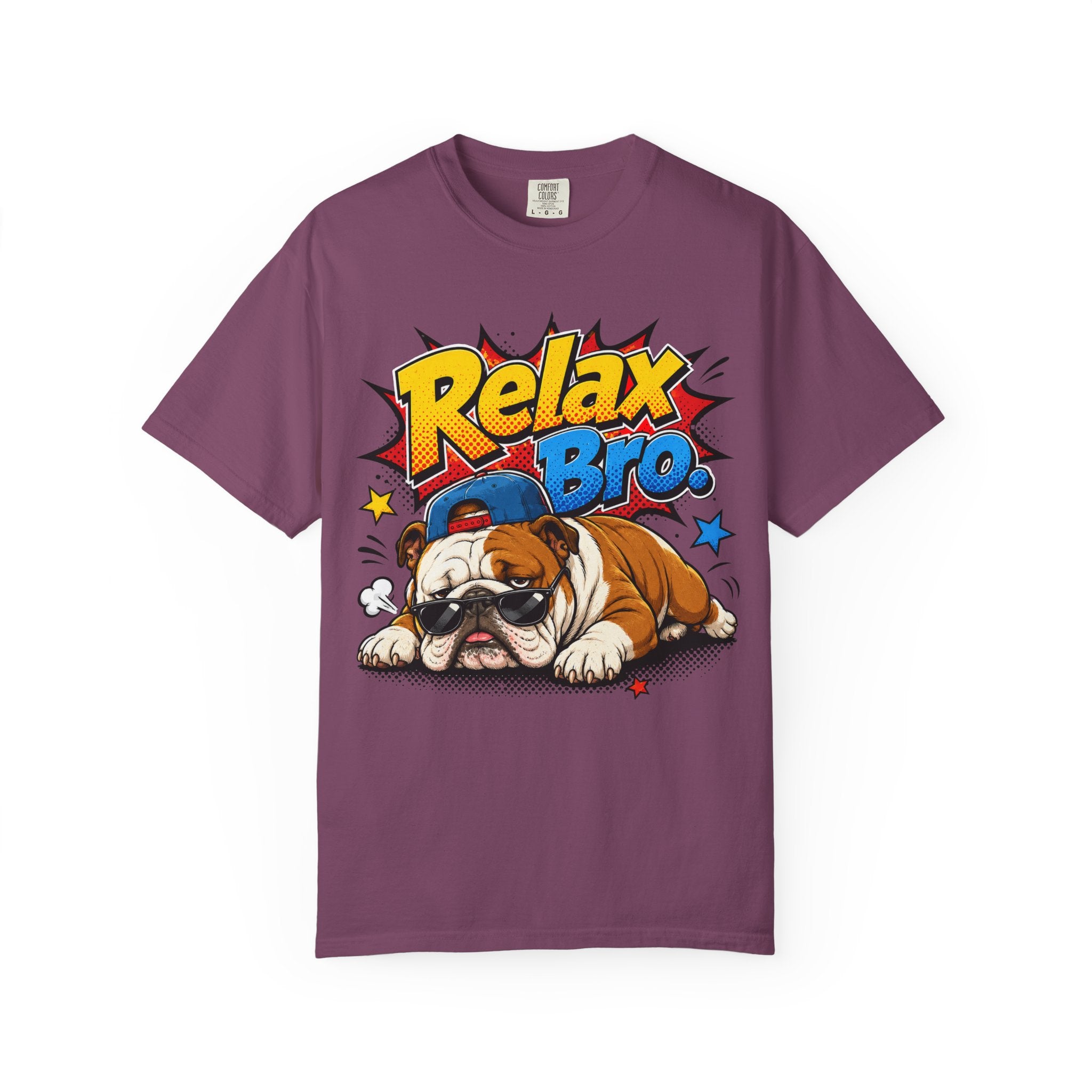 Relax Bro English Bulldog Graphic T-Shirt