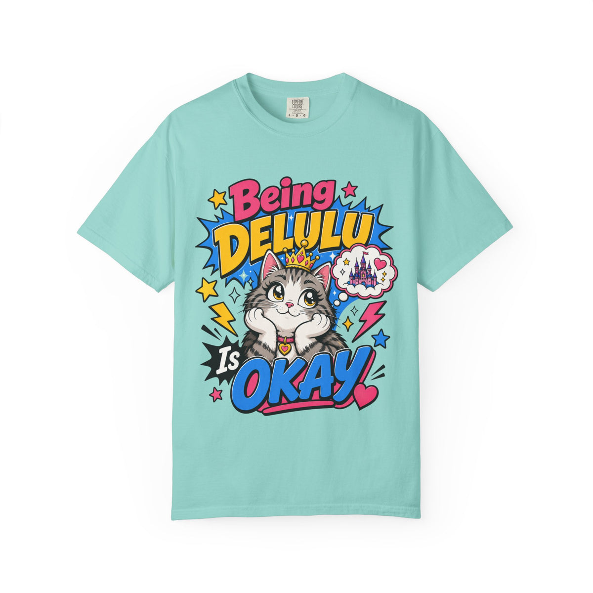 Being Delulu Is Okay Cat T-Shirt