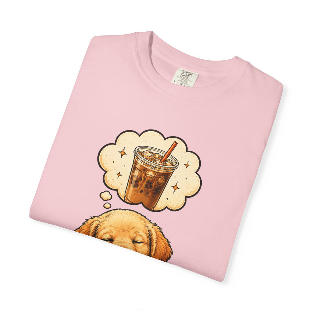 Sleepy Puppy Dreaming of Iced Coffee T-Shirt