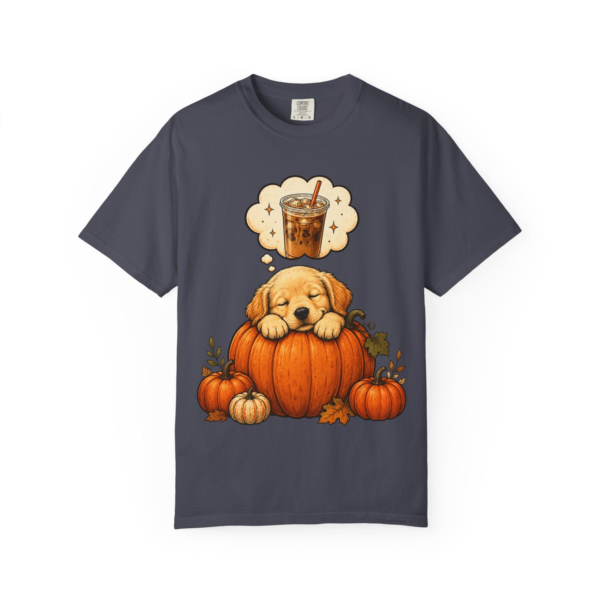Sleepy Puppy Dreaming of Iced Coffee T-Shirt