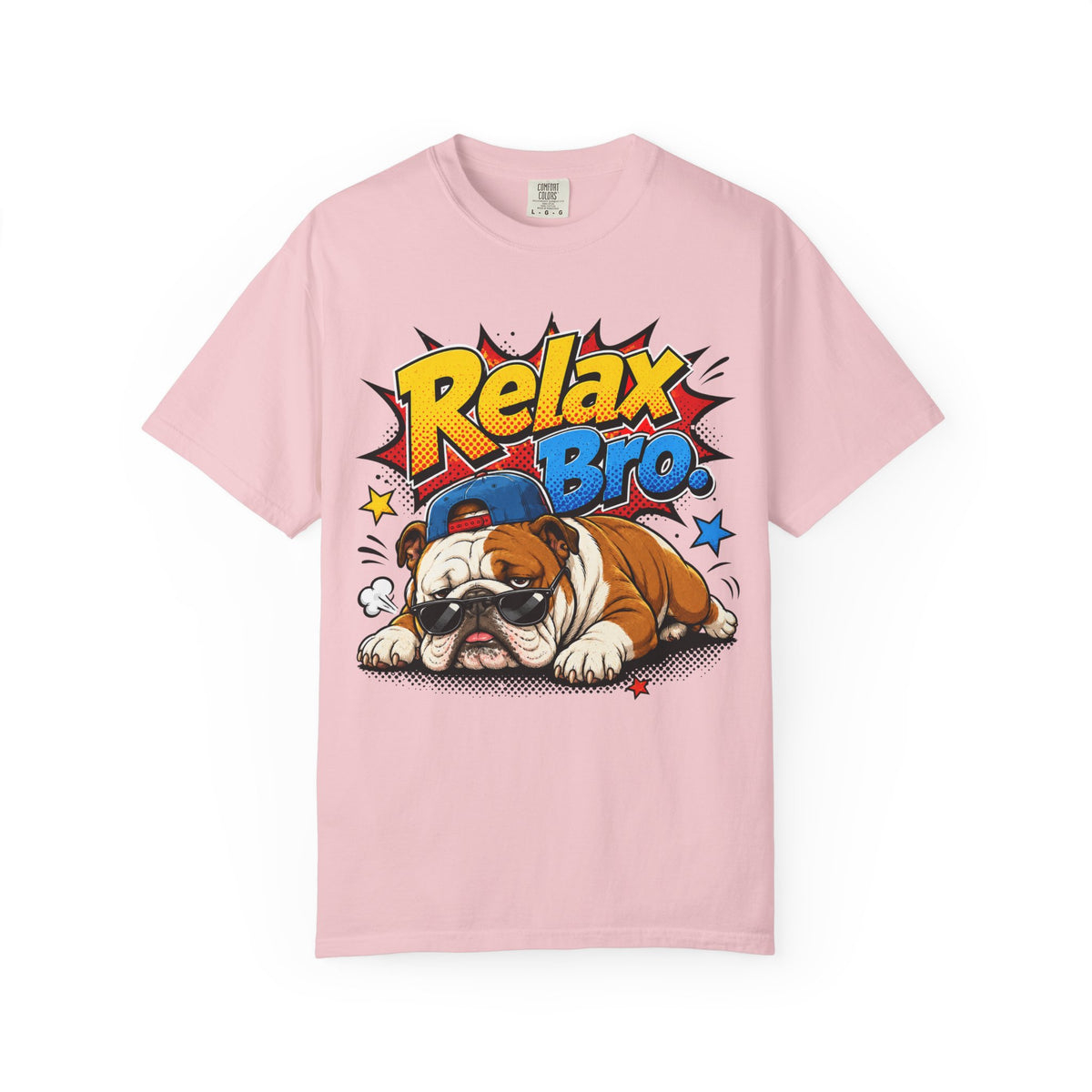Relax Bro English Bulldog Graphic T-Shirt