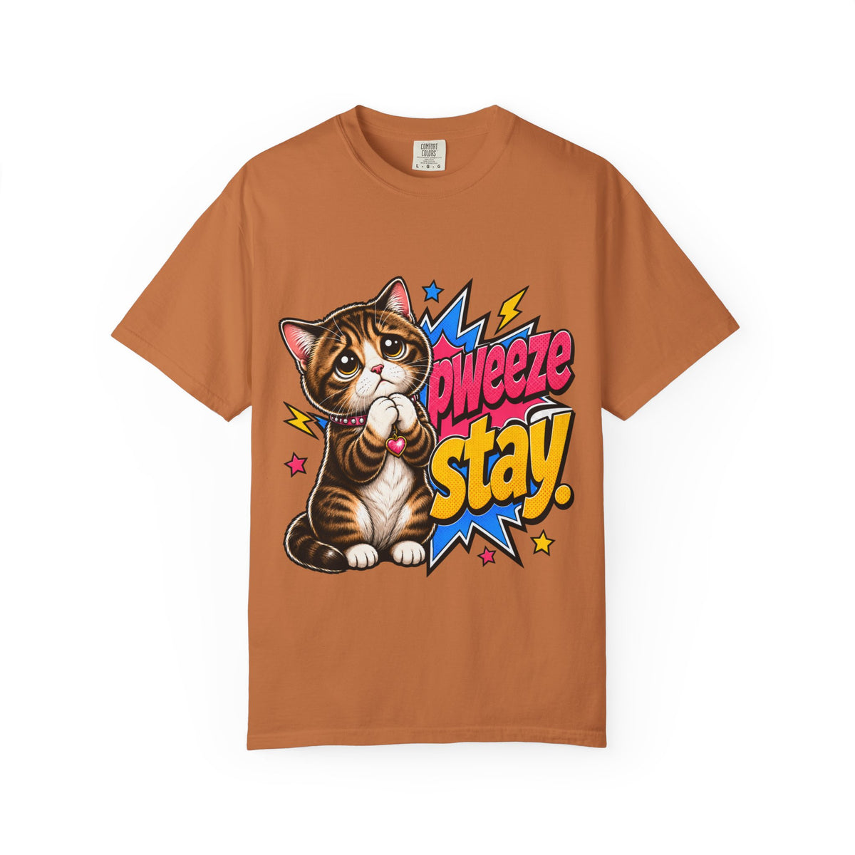 Pweeze Stay Cat Graphic T-Shirt