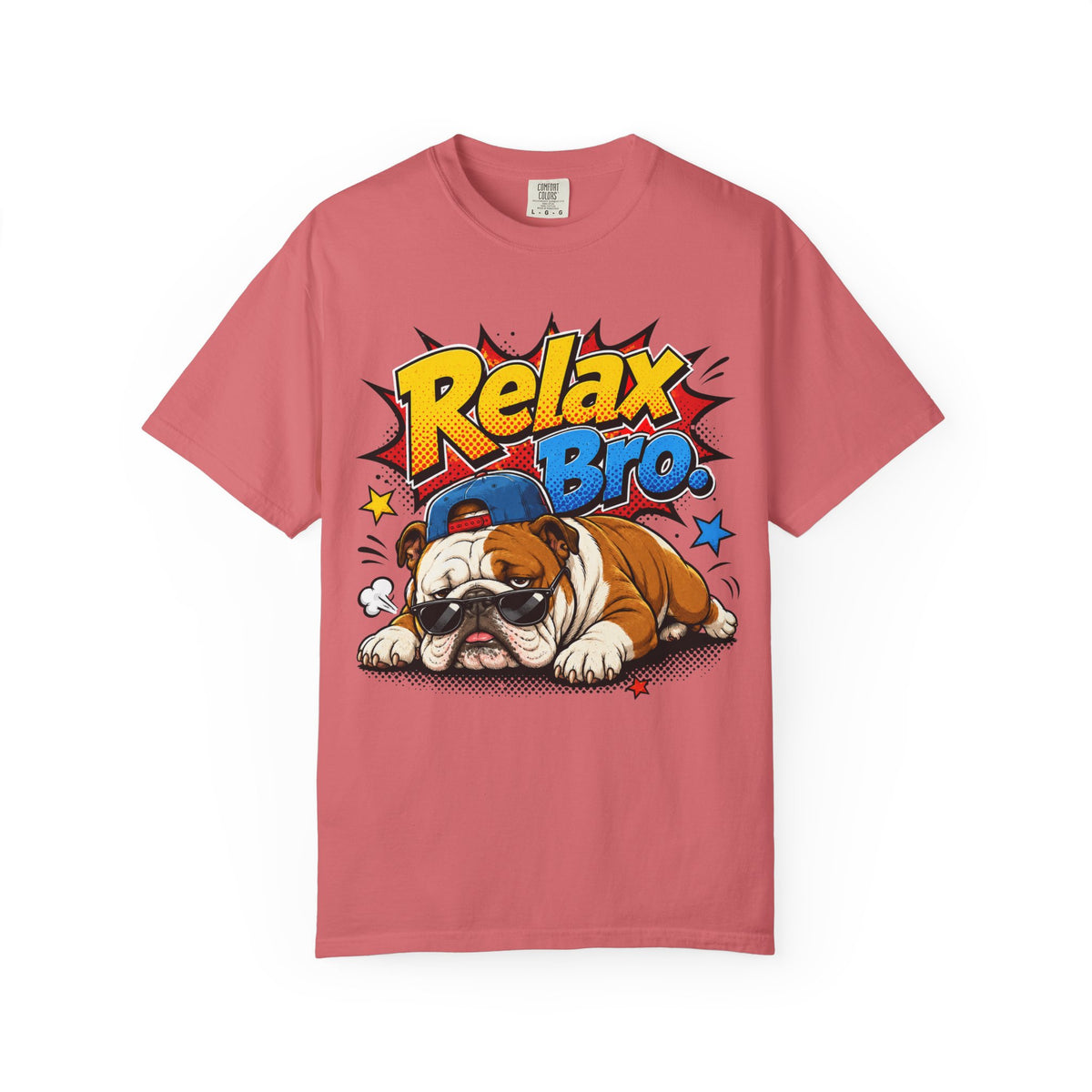 Relax Bro English Bulldog Graphic T-Shirt