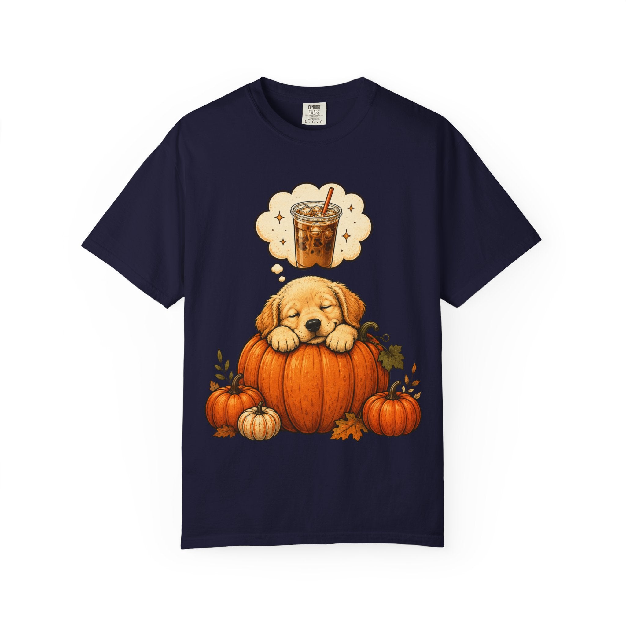 Sleepy Puppy Dreaming of Iced Coffee T-Shirt