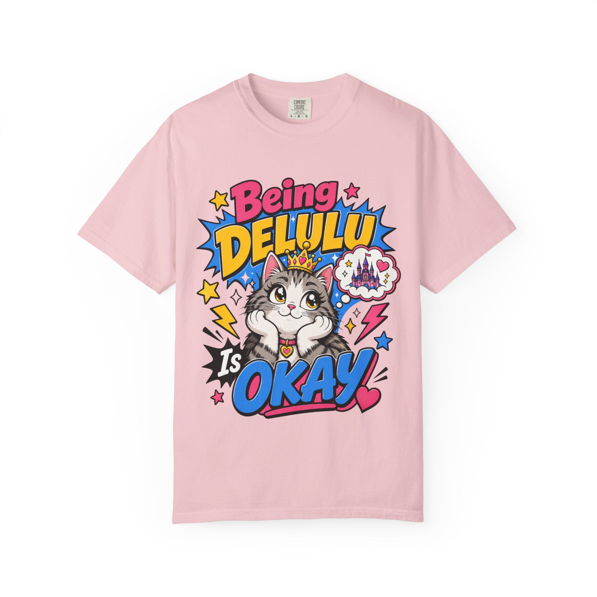 Being Delulu Is Okay Cat T-Shirt
