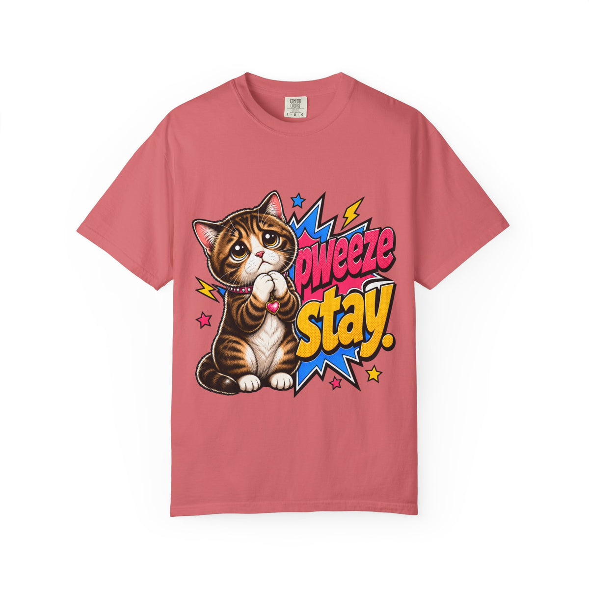 Pweeze Stay Cat Graphic T-Shirt