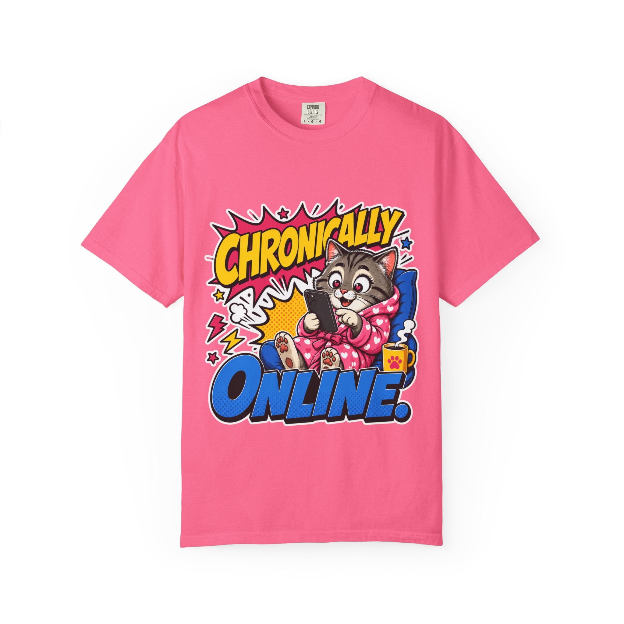 Chronically Online Cat T-Shirt