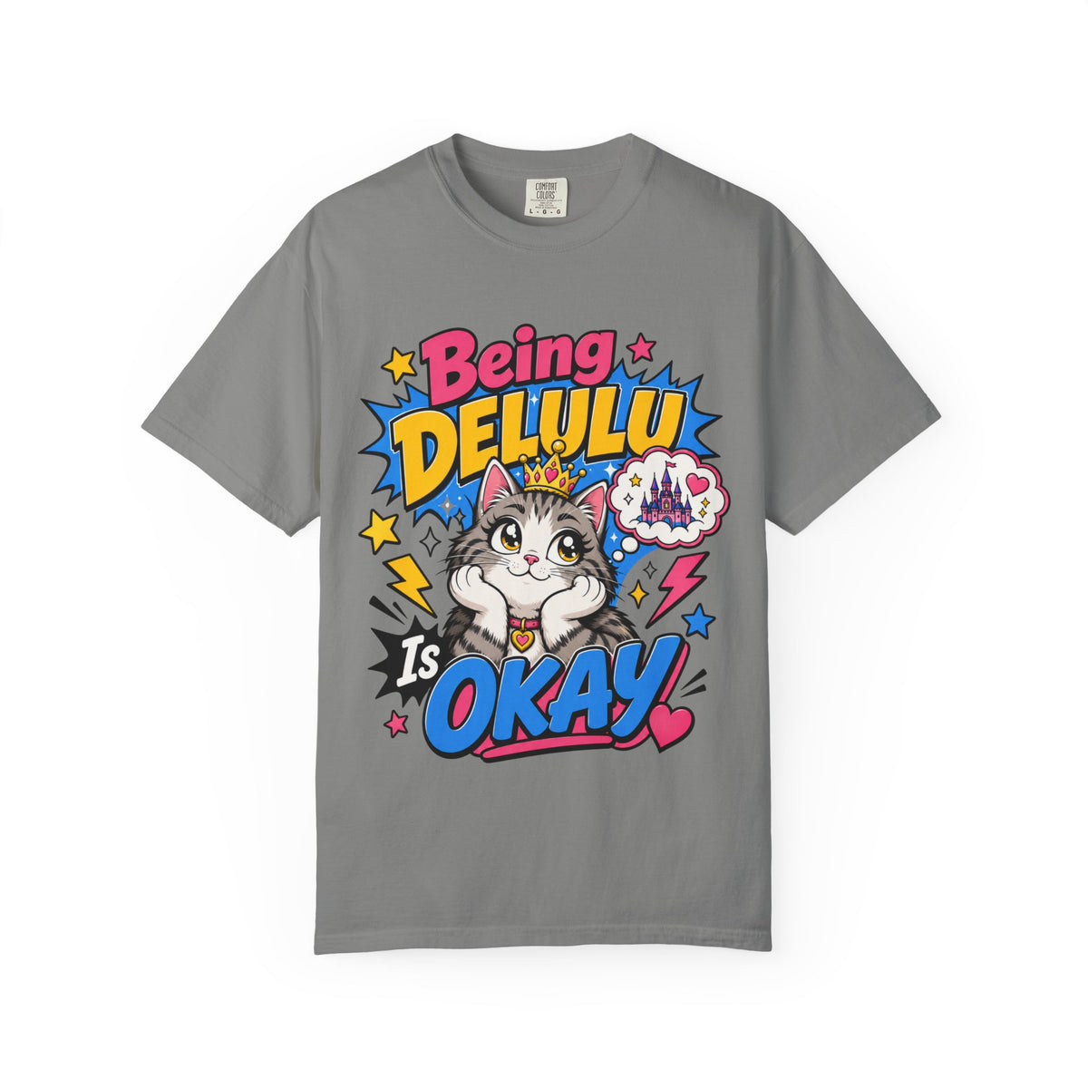 Being Delulu Is Okay Cat T-Shirt