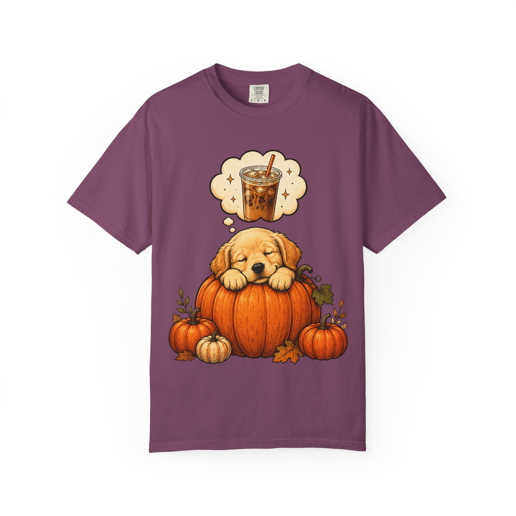 Sleepy Puppy Dreaming of Iced Coffee T-Shirt