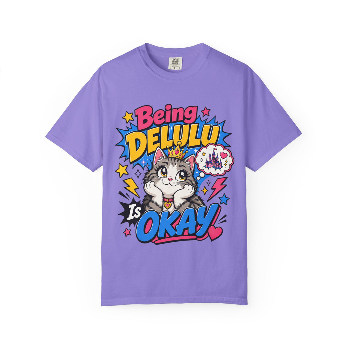 Being Delulu Is Okay Cat T-Shirt