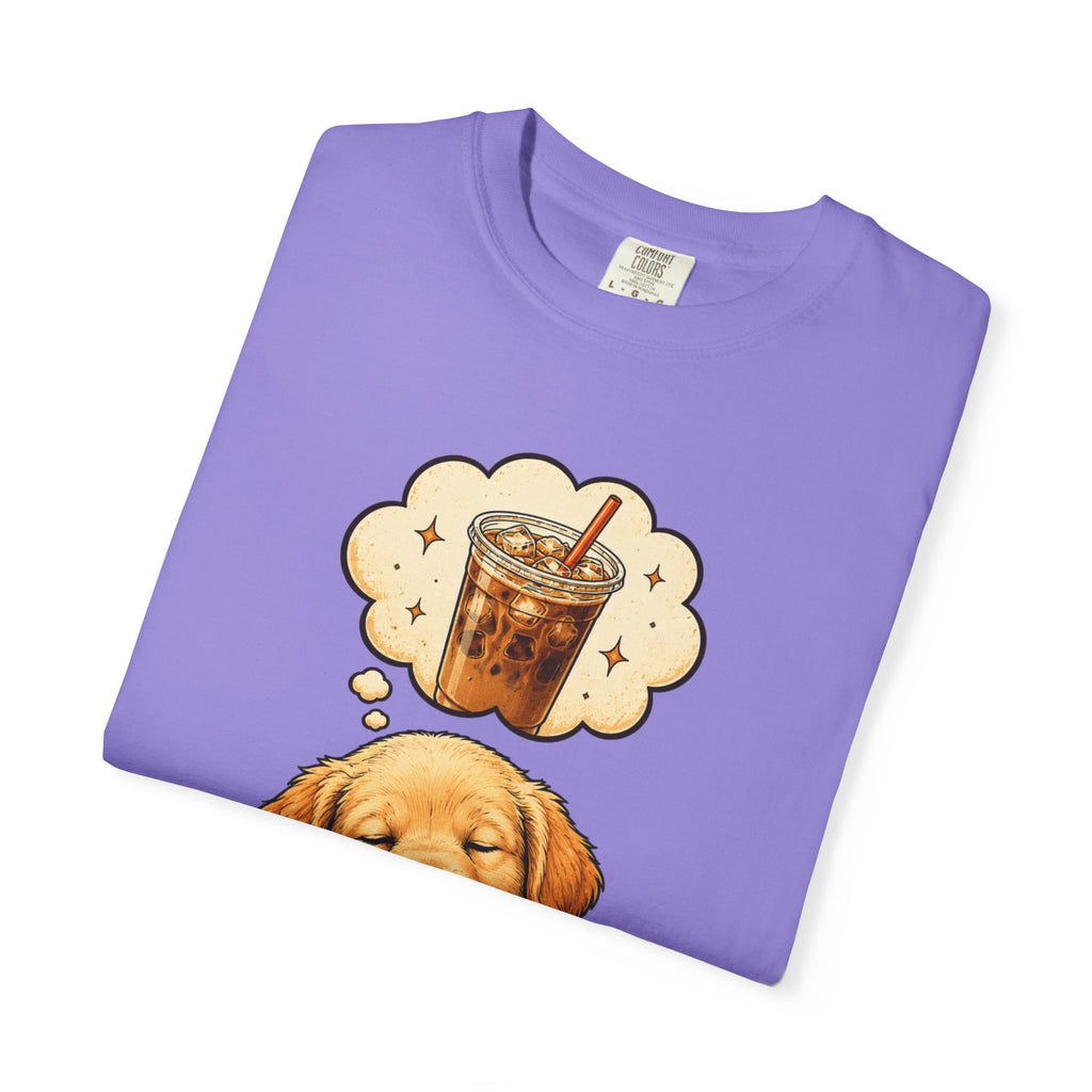 Sleepy Puppy Dreaming of Iced Coffee T-Shirt
