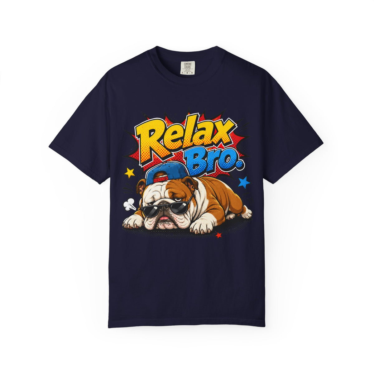 Relax Bro English Bulldog Graphic T-Shirt