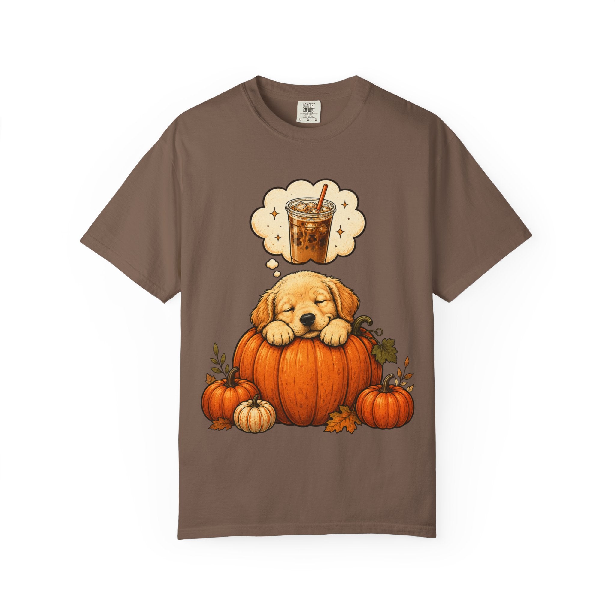 Sleepy Puppy Dreaming of Iced Coffee T-Shirt