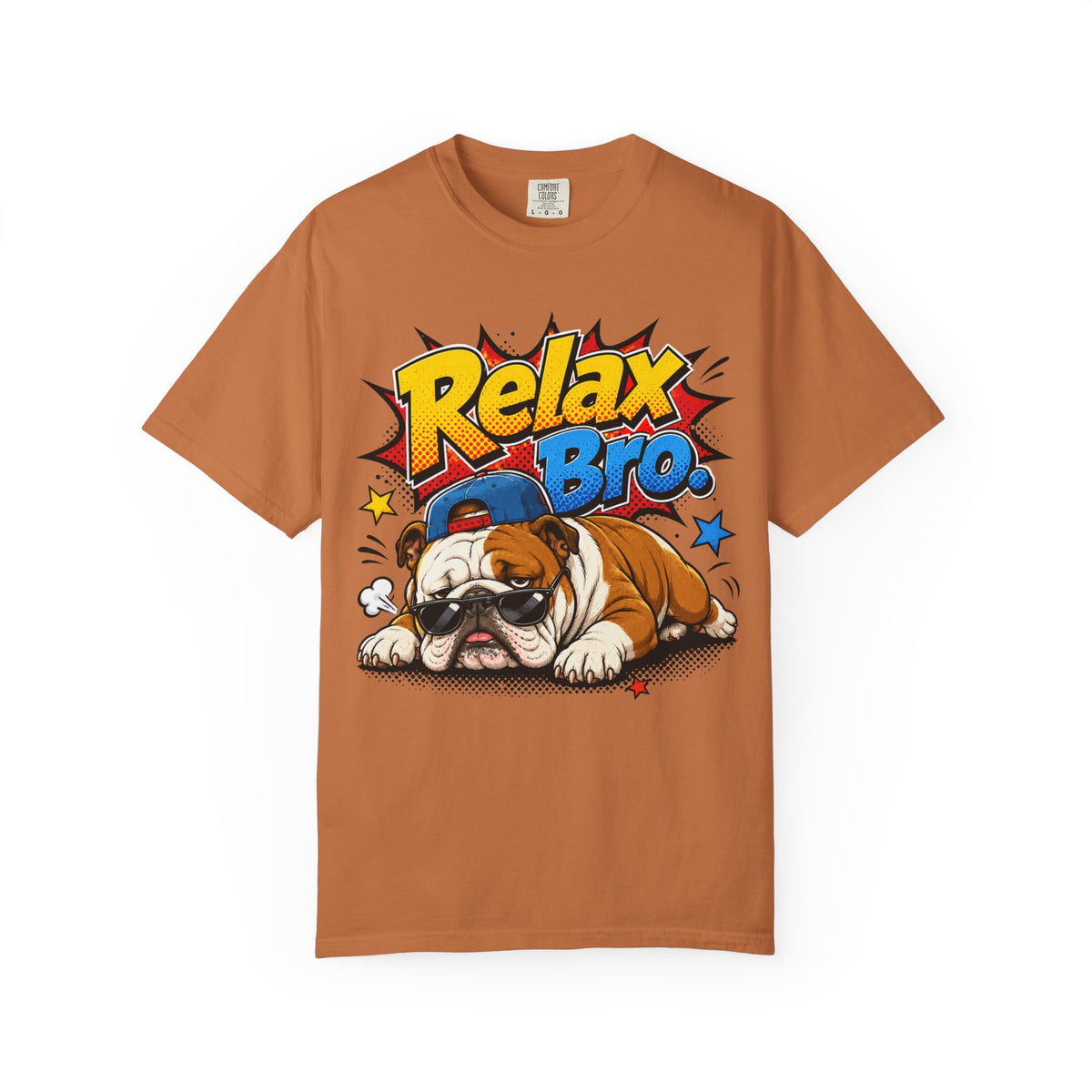 Relax Bro English Bulldog Graphic T-Shirt