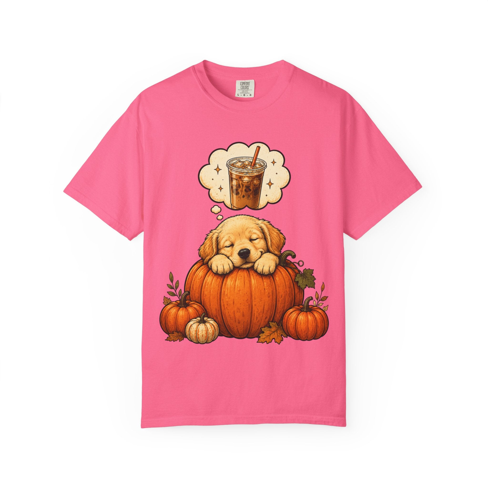 Sleepy Puppy Dreaming of Iced Coffee T-Shirt