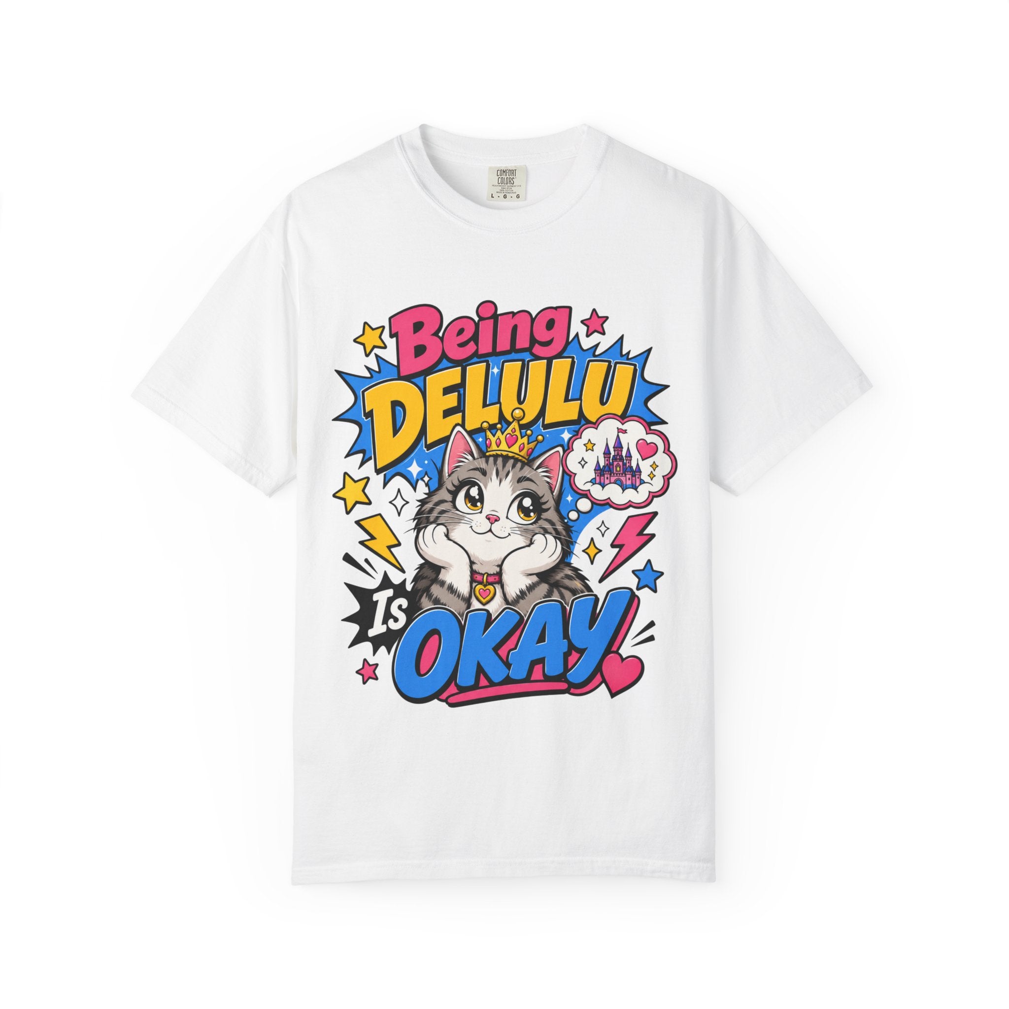 Being Delulu Is Okay Cat T-Shirt