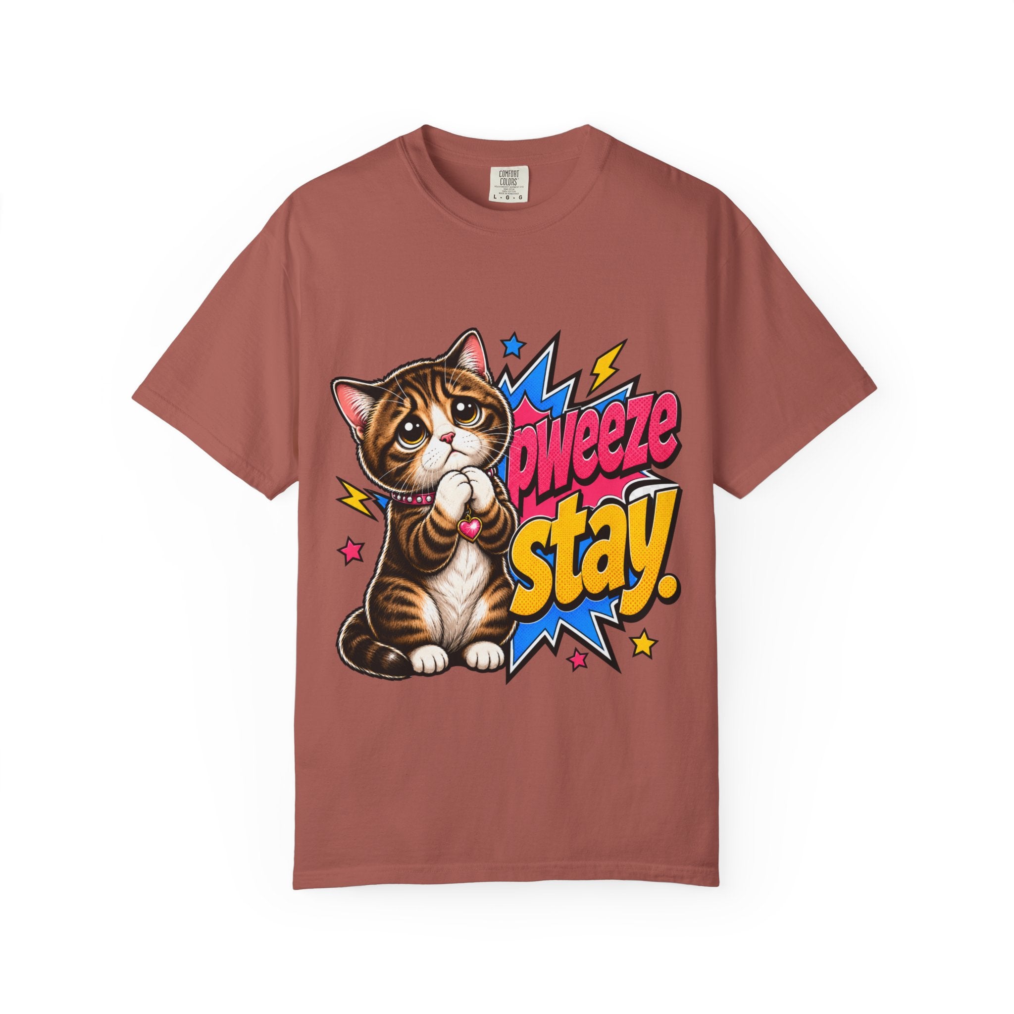 Pweeze Stay Cat Graphic T-Shirt