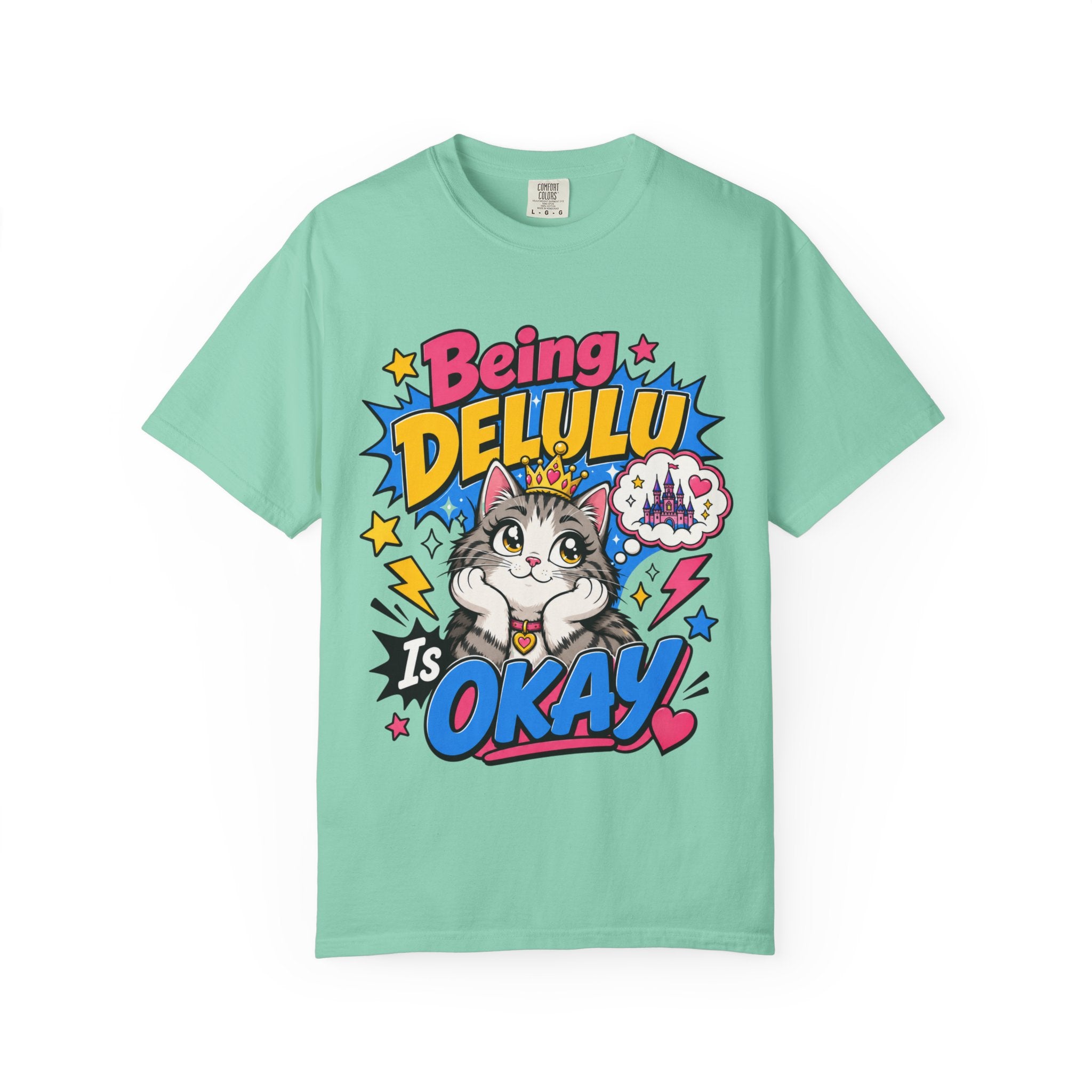Being Delulu Is Okay Cat T-Shirt