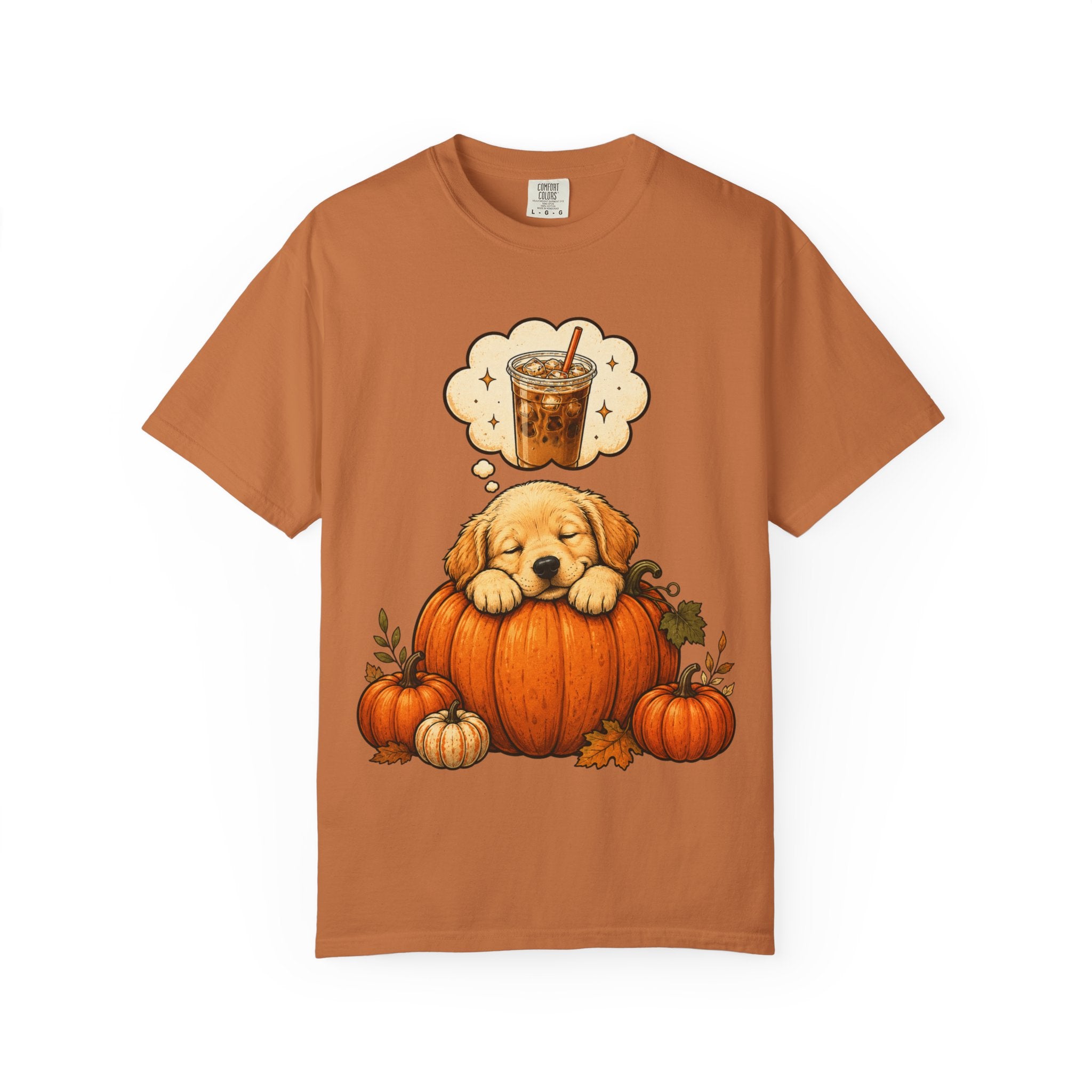 Sleepy Puppy Dreaming of Iced Coffee T-Shirt