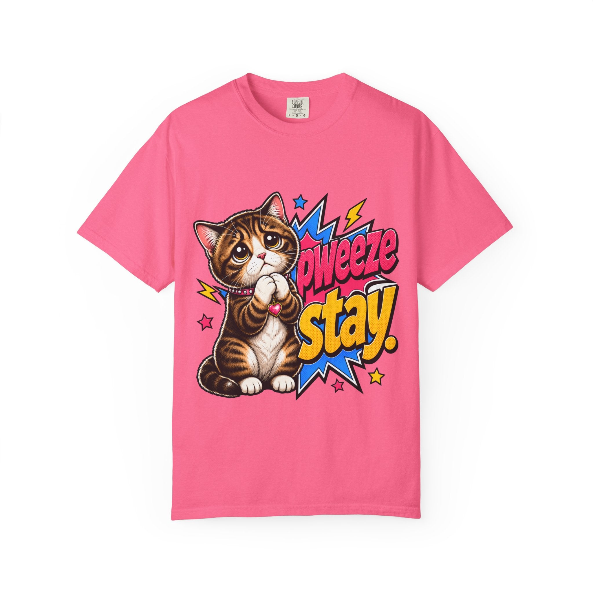 Pweeze Stay Cat Graphic T-Shirt