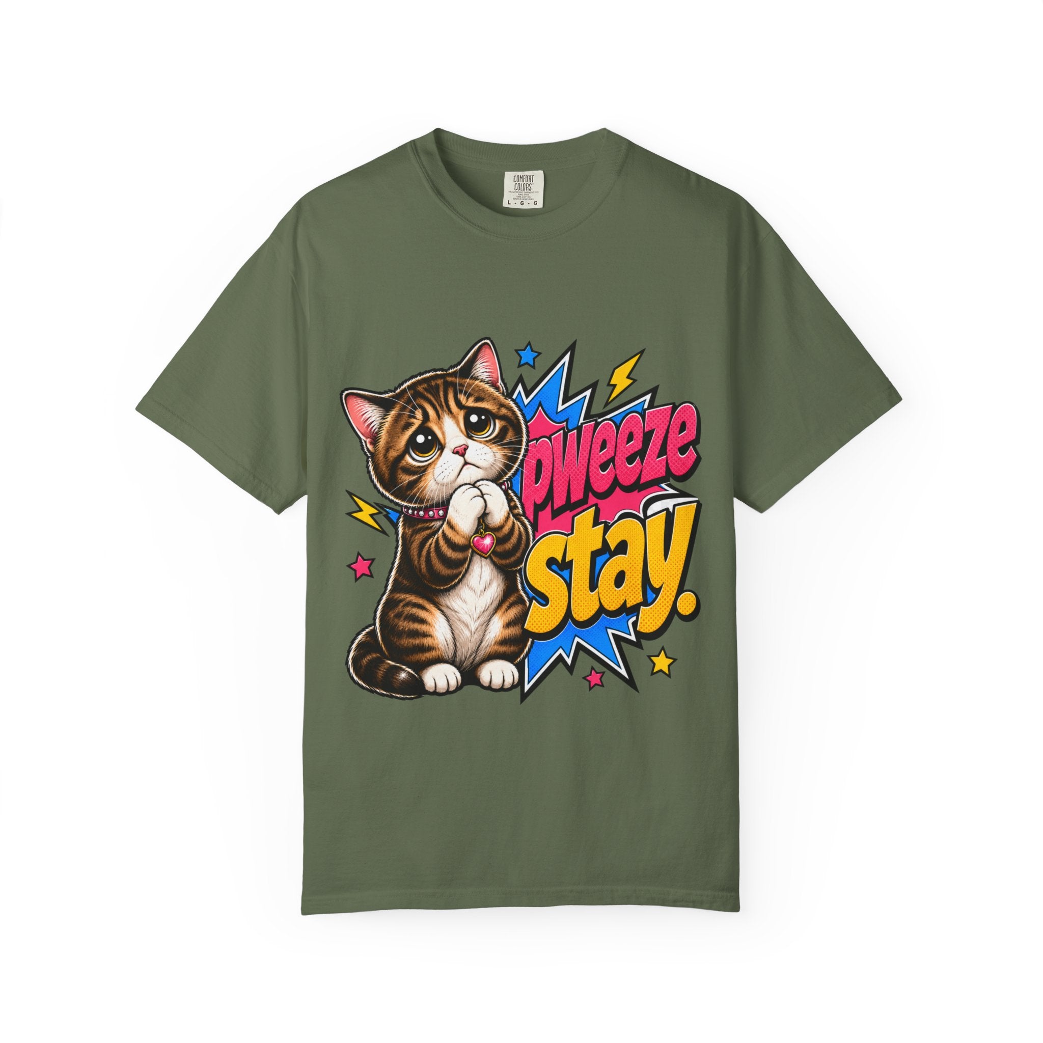 Pweeze Stay Cat Graphic T-Shirt