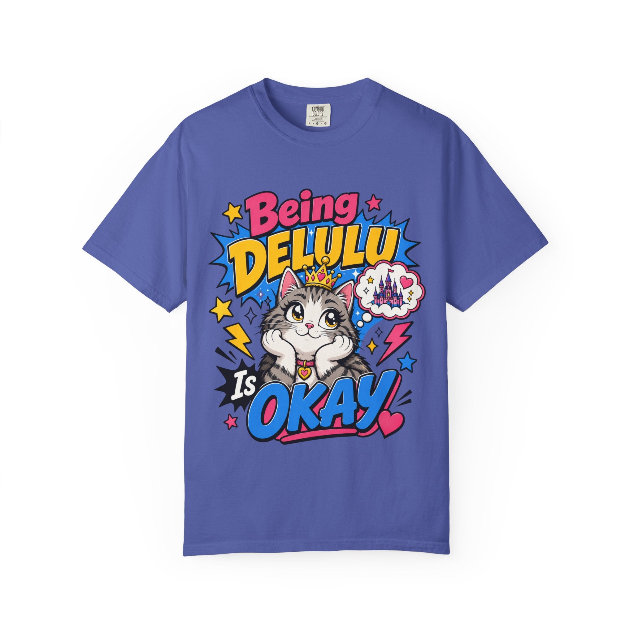 Being Delulu Is Okay Cat T-Shirt