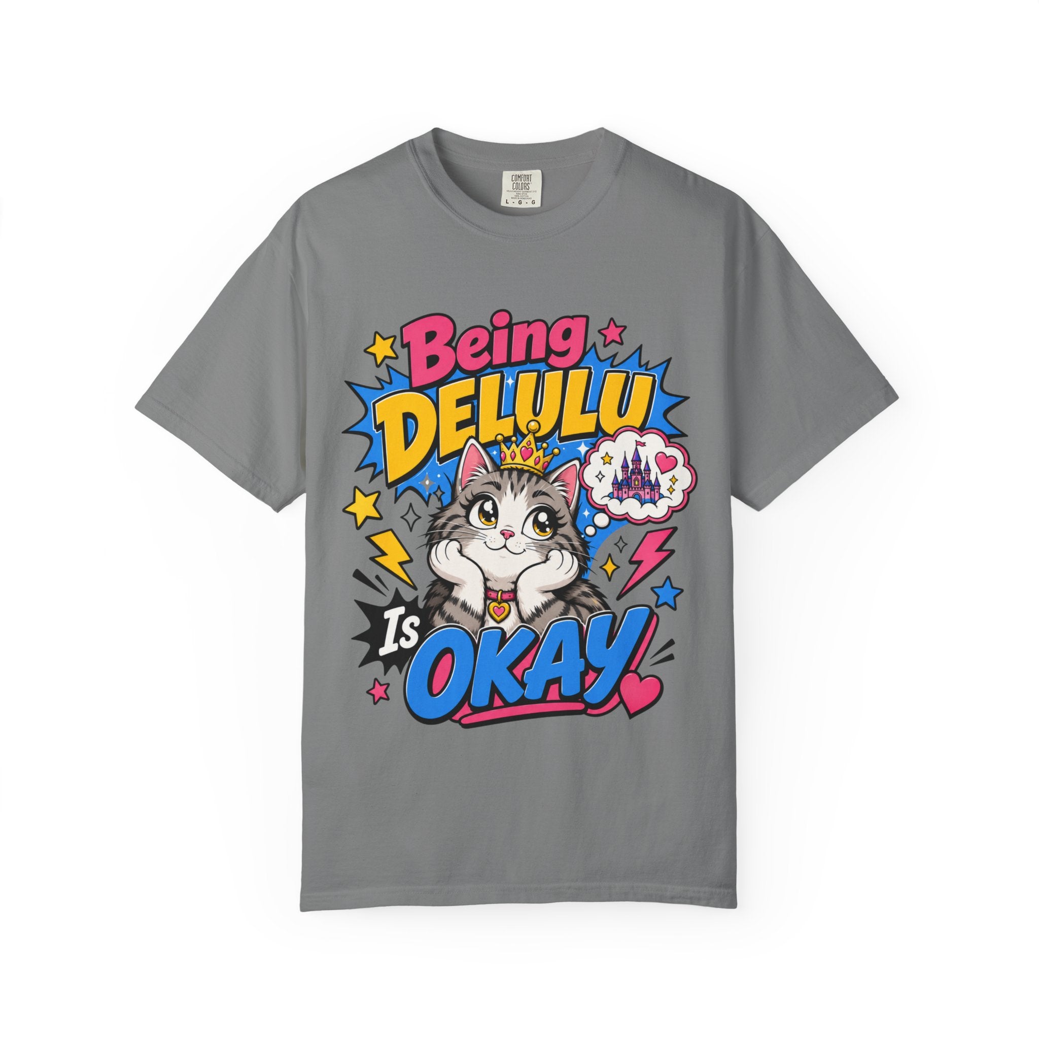 Being Delulu Is Okay Cat T-Shirt