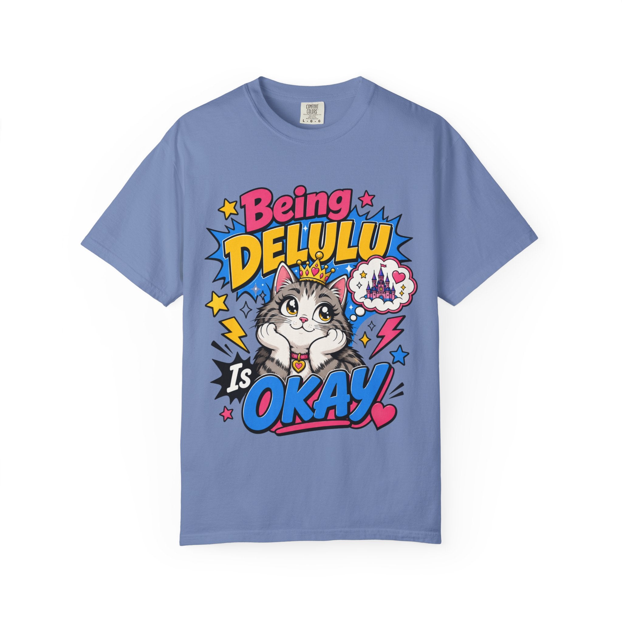 Being Delulu Is Okay Cat T-Shirt
