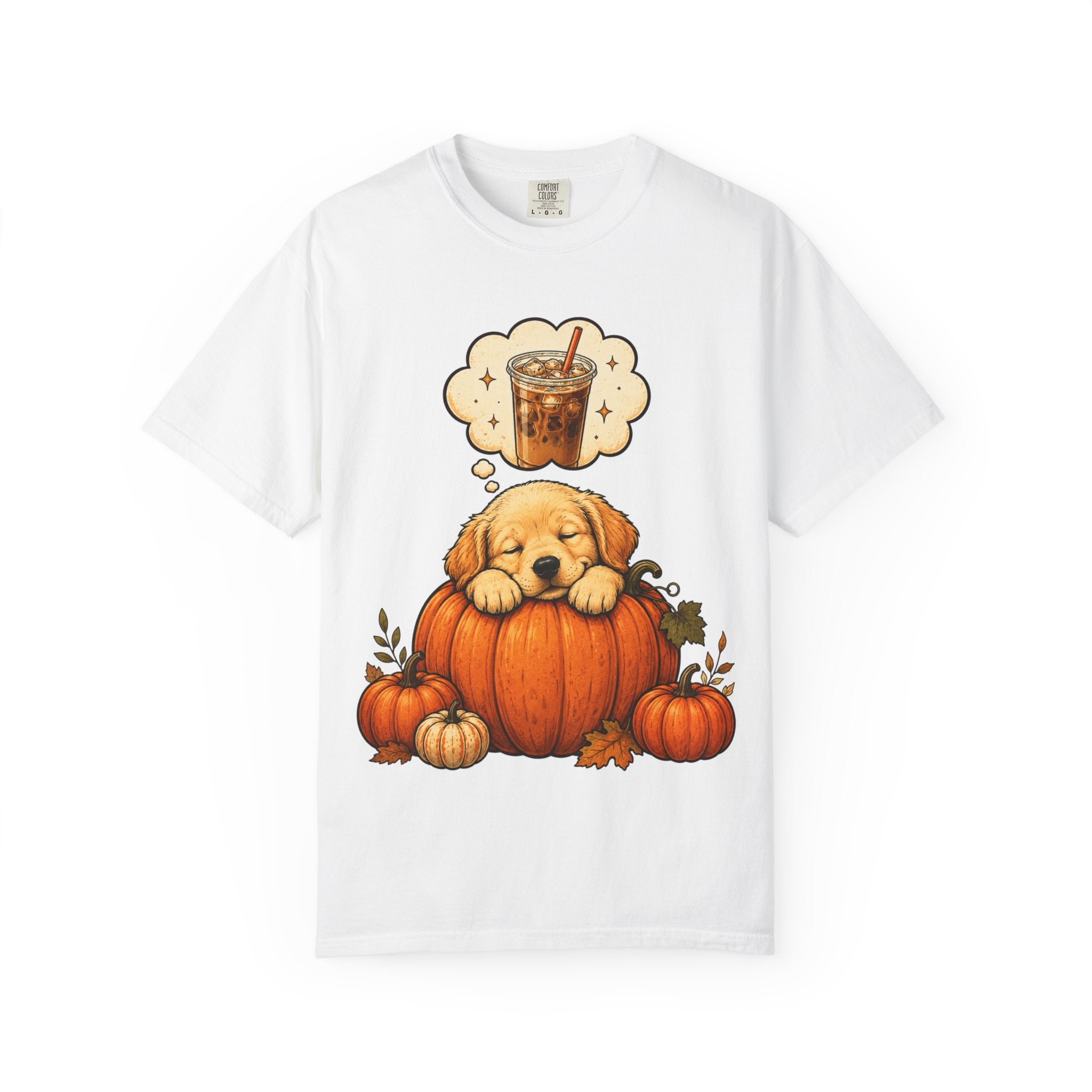 Sleepy Puppy Dreaming of Iced Coffee T-Shirt