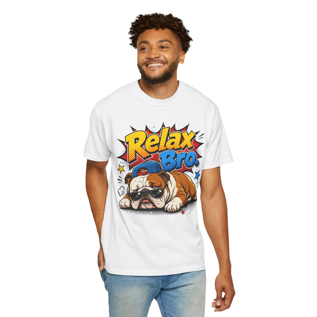 Relax Bro. English Bulldog Graphic T-Shirt