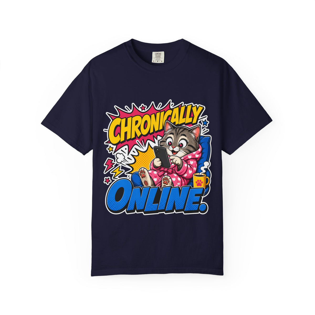 Chronically Online Cat T-Shirt