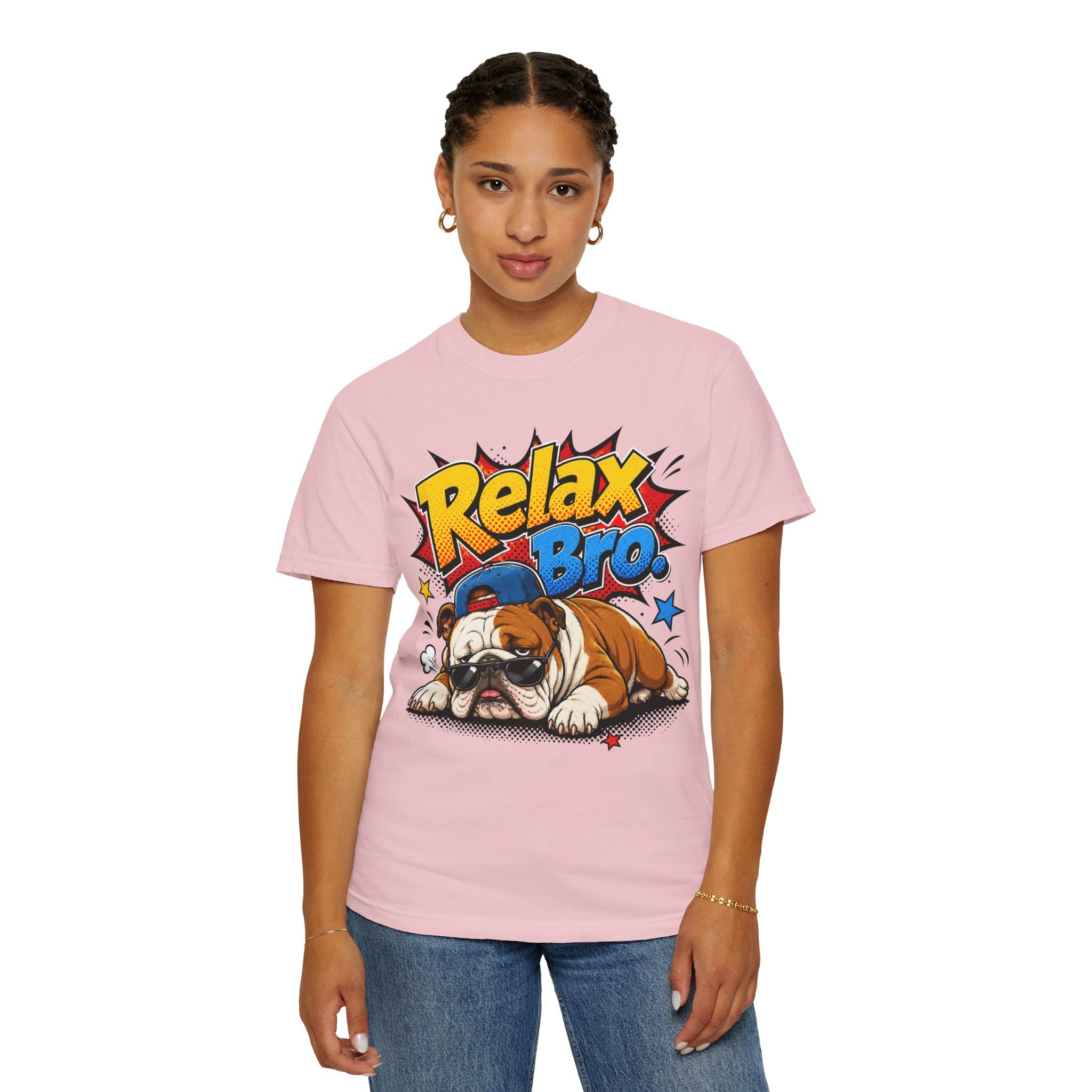 Relax Bro. English Bulldog Graphic T-Shirt