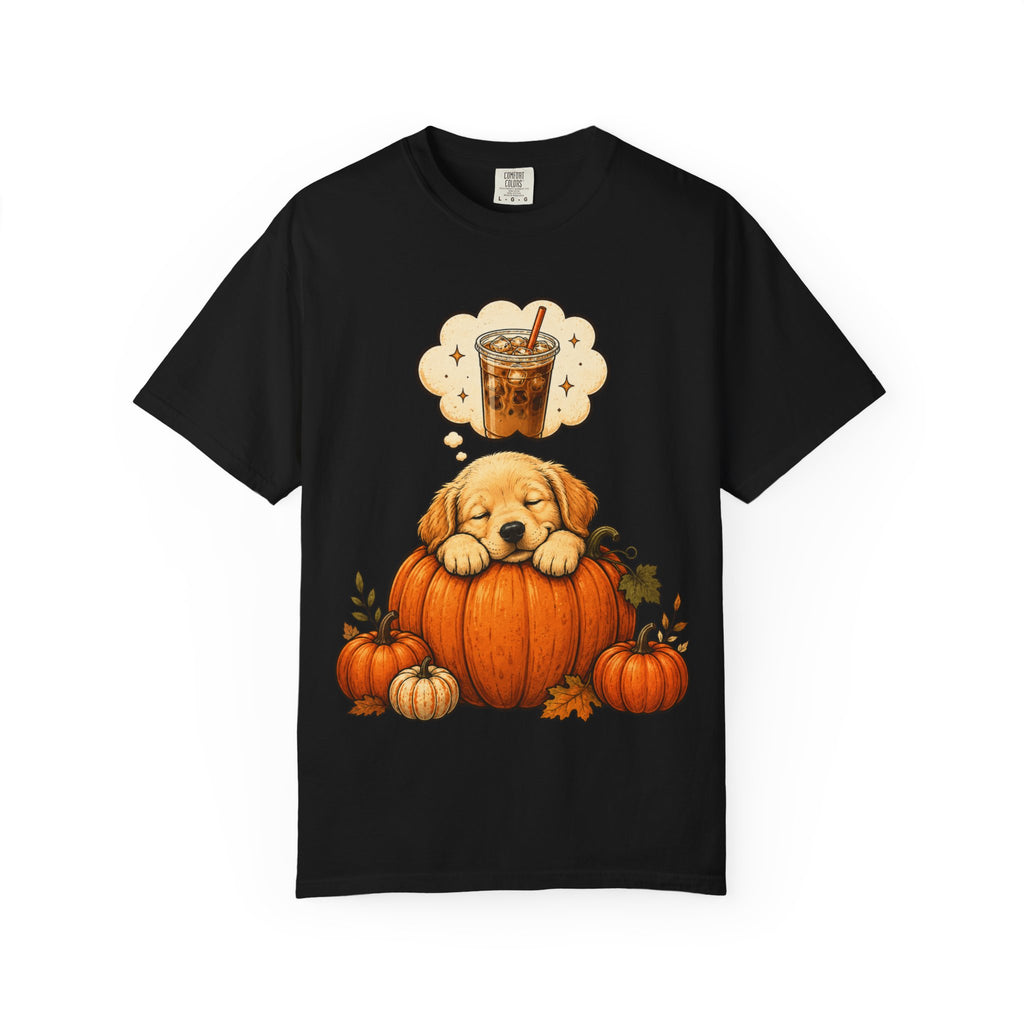 Sleepy Puppy Dreaming of Iced Coffee T-Shirt