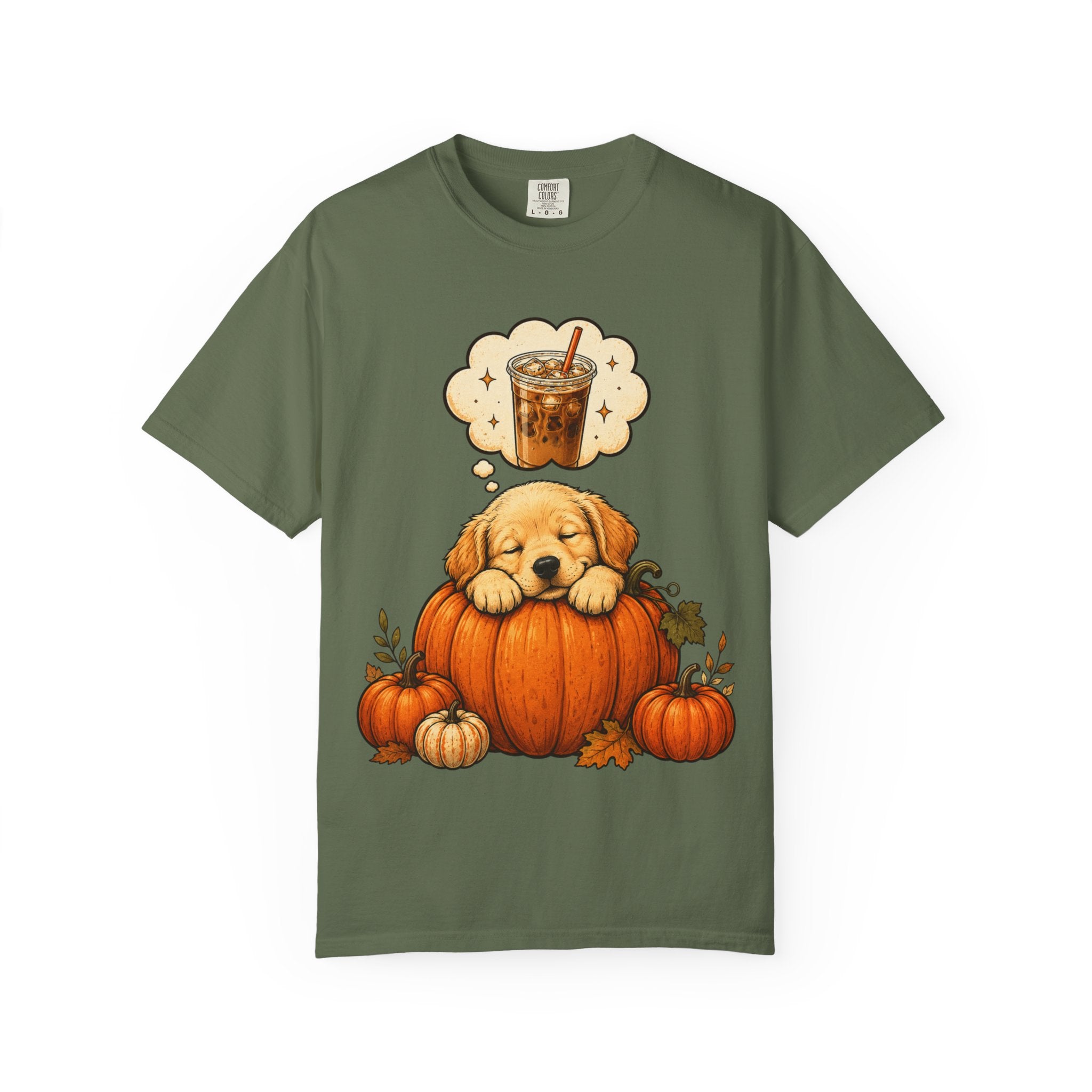 Sleepy Puppy Dreaming of Iced Coffee T-Shirt