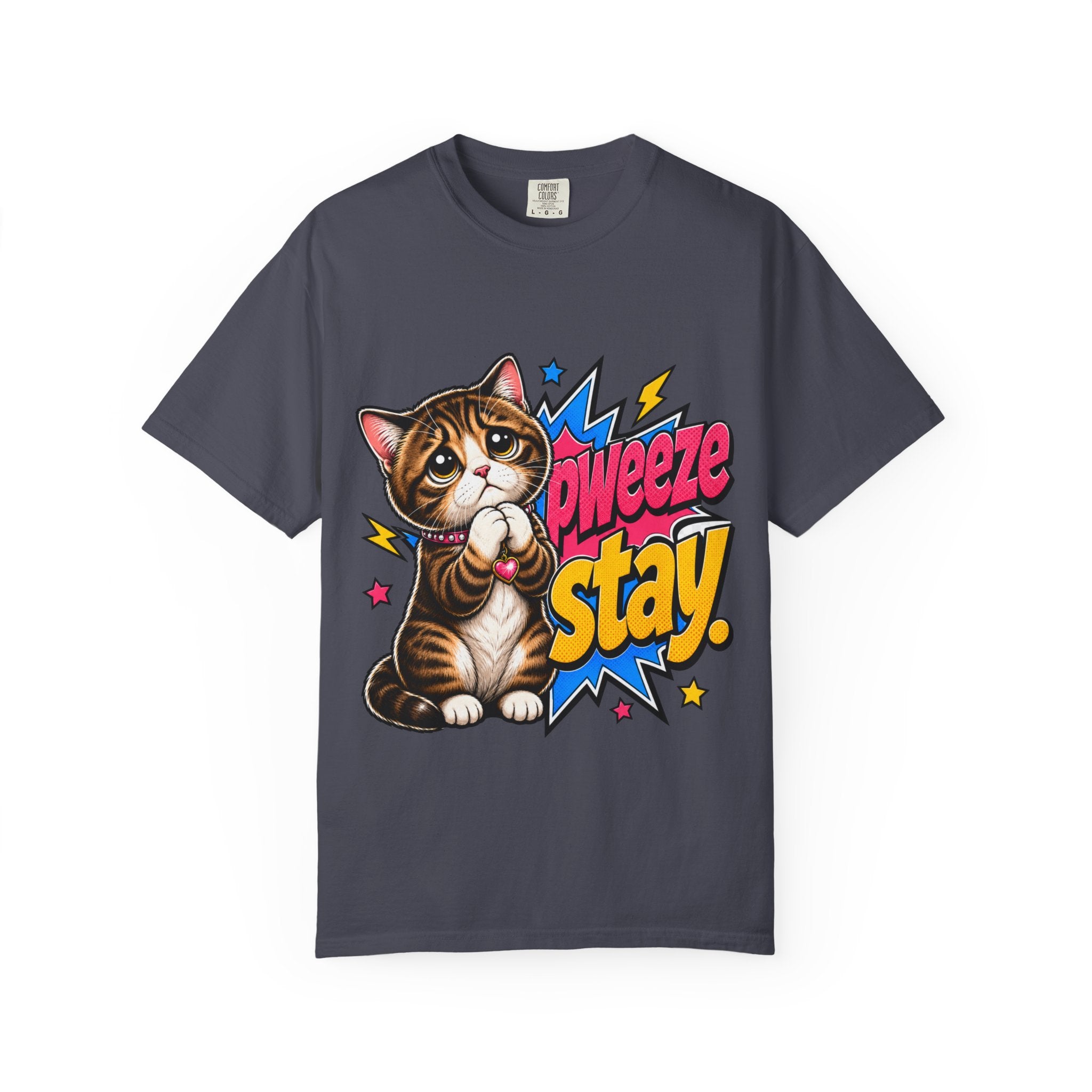 Pweeze Stay Cat Graphic T-Shirt