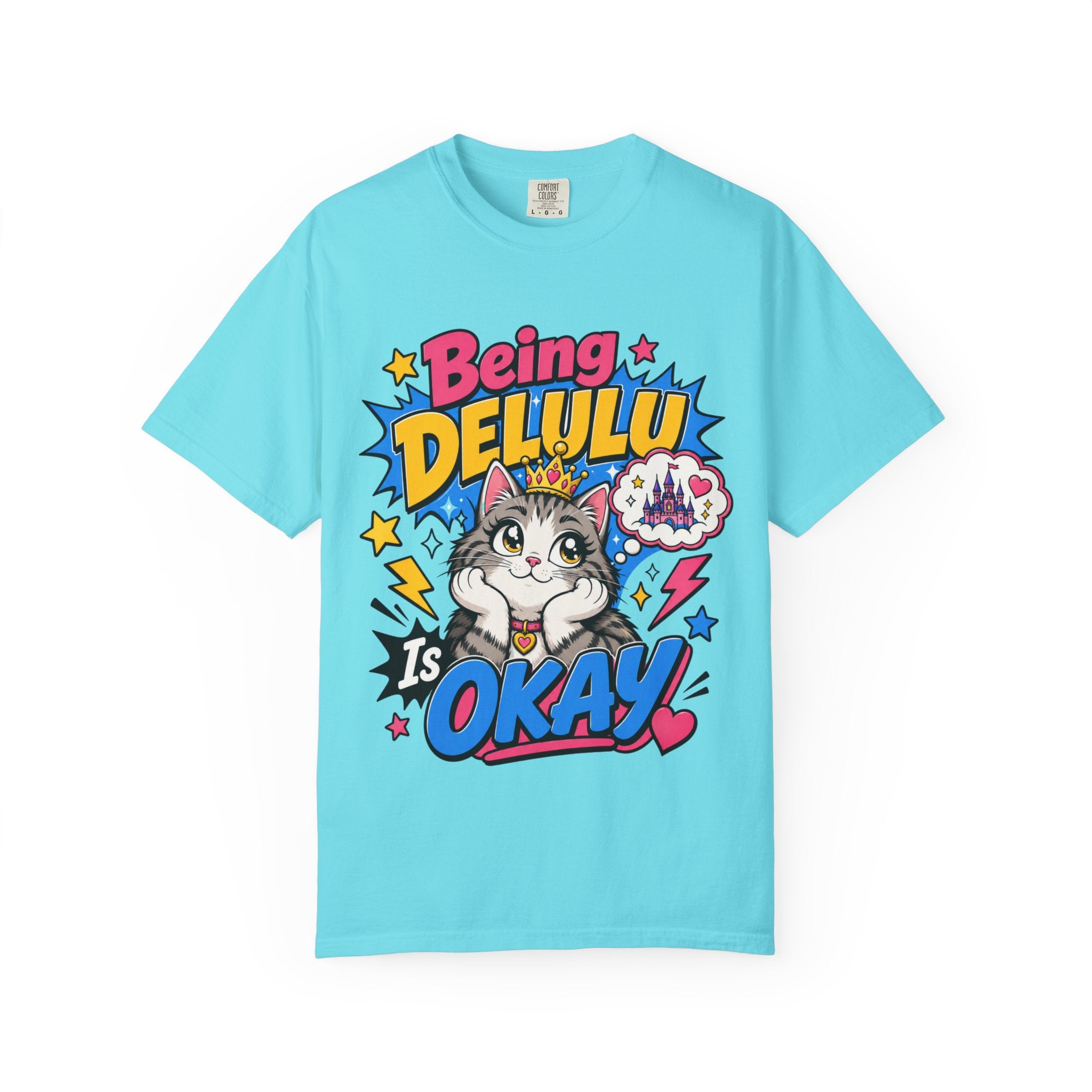 Being Delulu Is Okay Cat T-Shirt