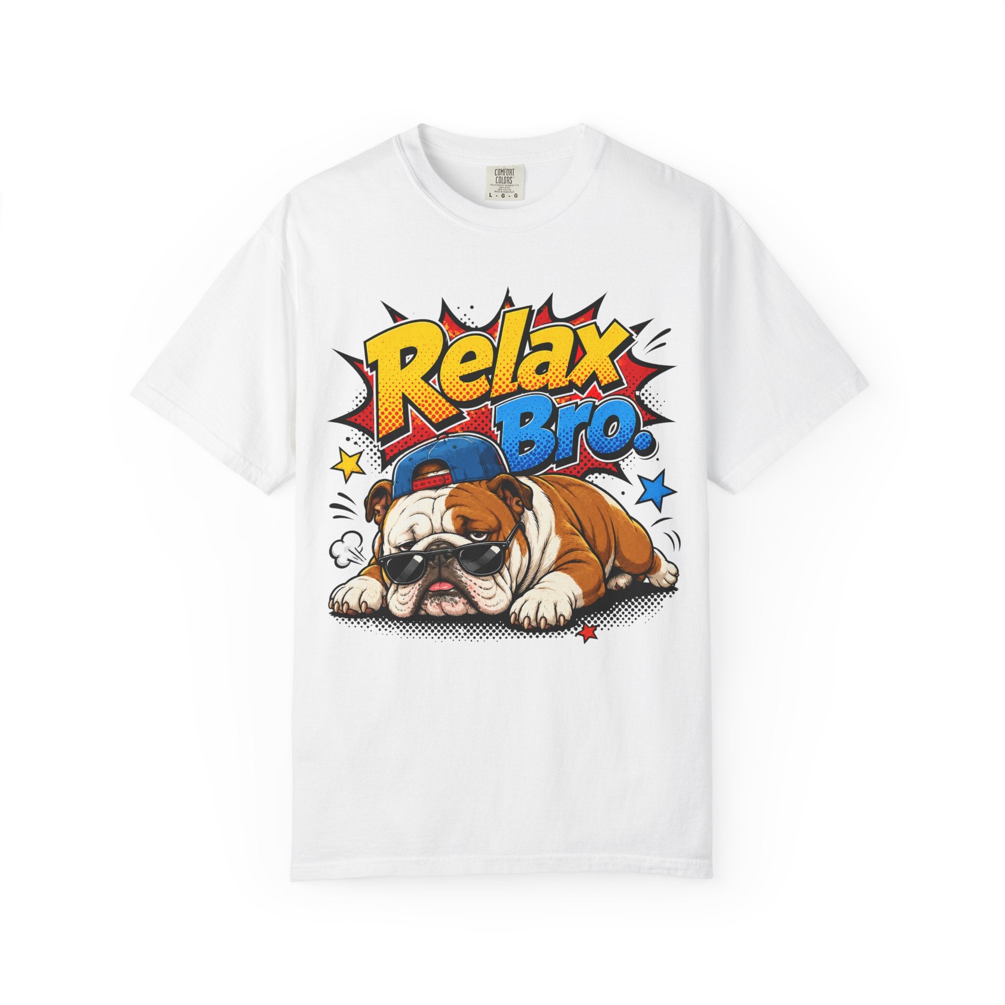 Relax Bro English Bulldog Graphic T-Shirt
