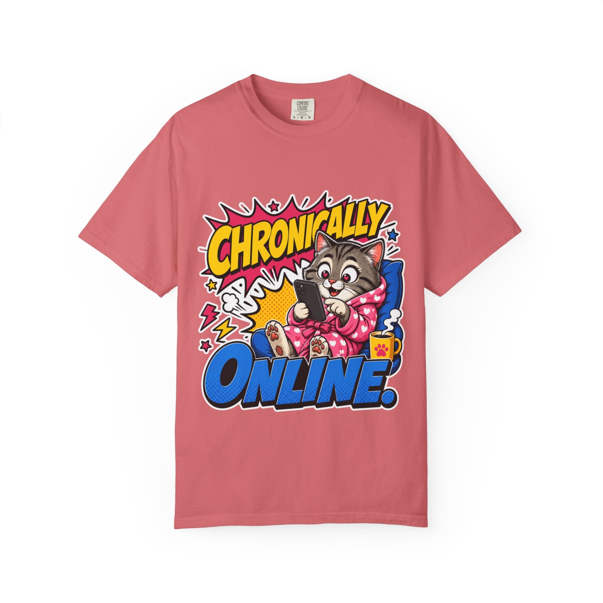 Chronically Online Cat T-Shirt