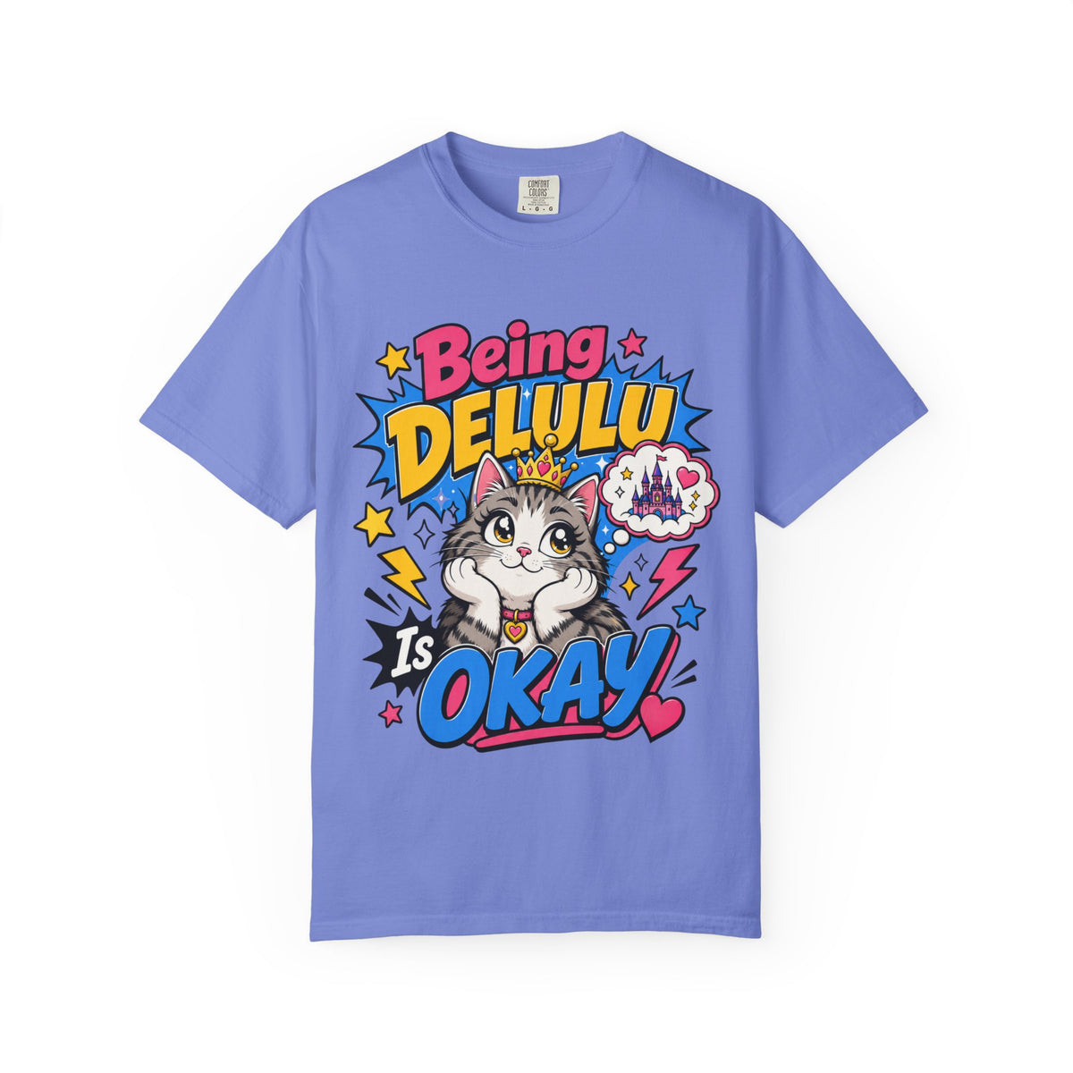 Being Delulu Is Okay Cat T-Shirt
