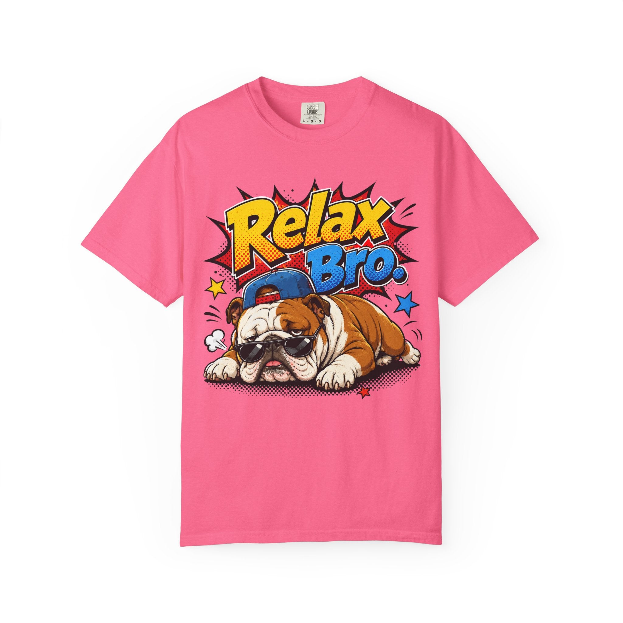 Relax Bro English Bulldog Graphic T-Shirt