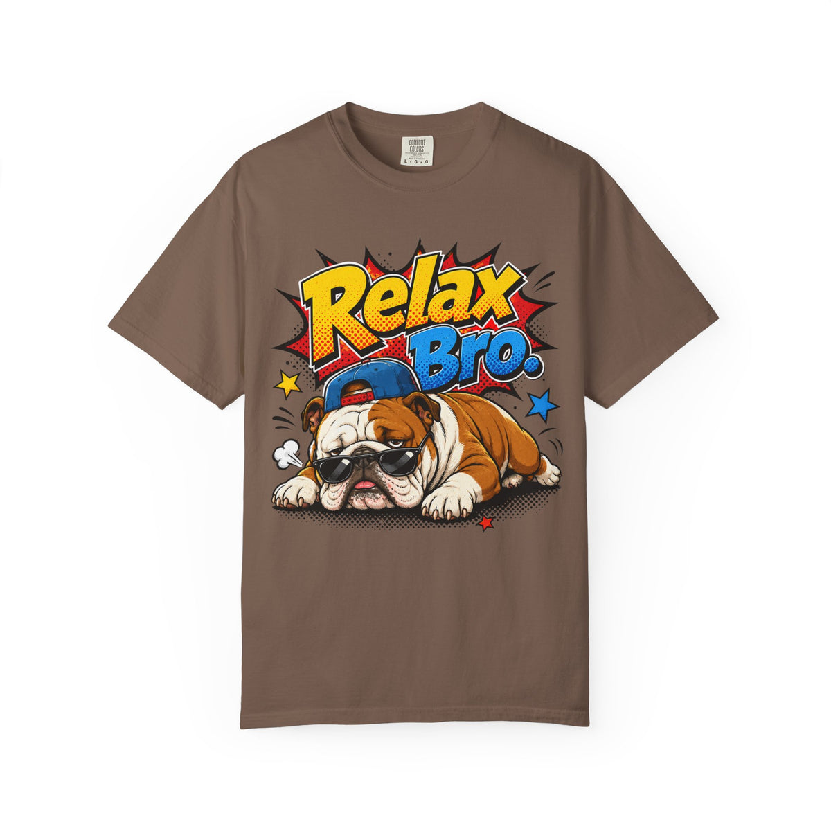 Relax Bro English Bulldog Graphic T-Shirt