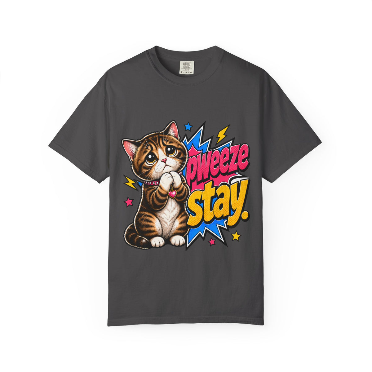 Pweeze Stay Cat Graphic T-Shirt