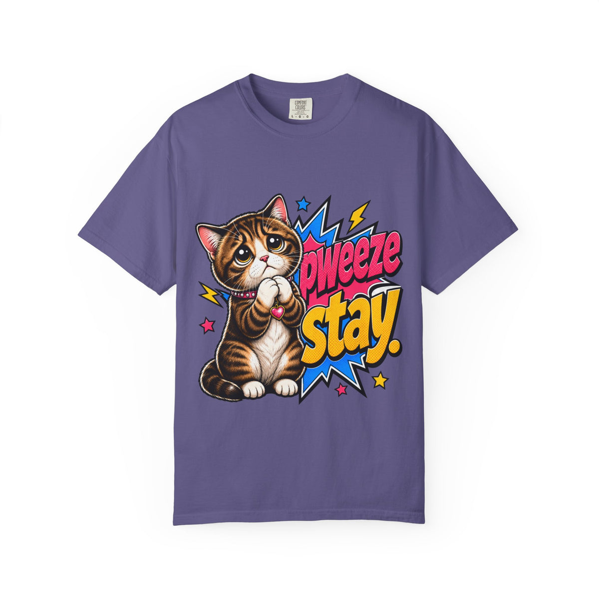 Pweeze Stay Cat Graphic T-Shirt