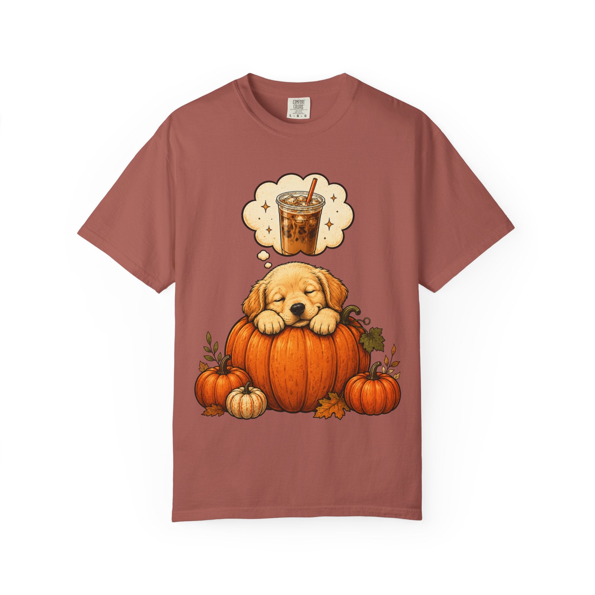 Sleepy Puppy Dreaming of Iced Coffee T-Shirt