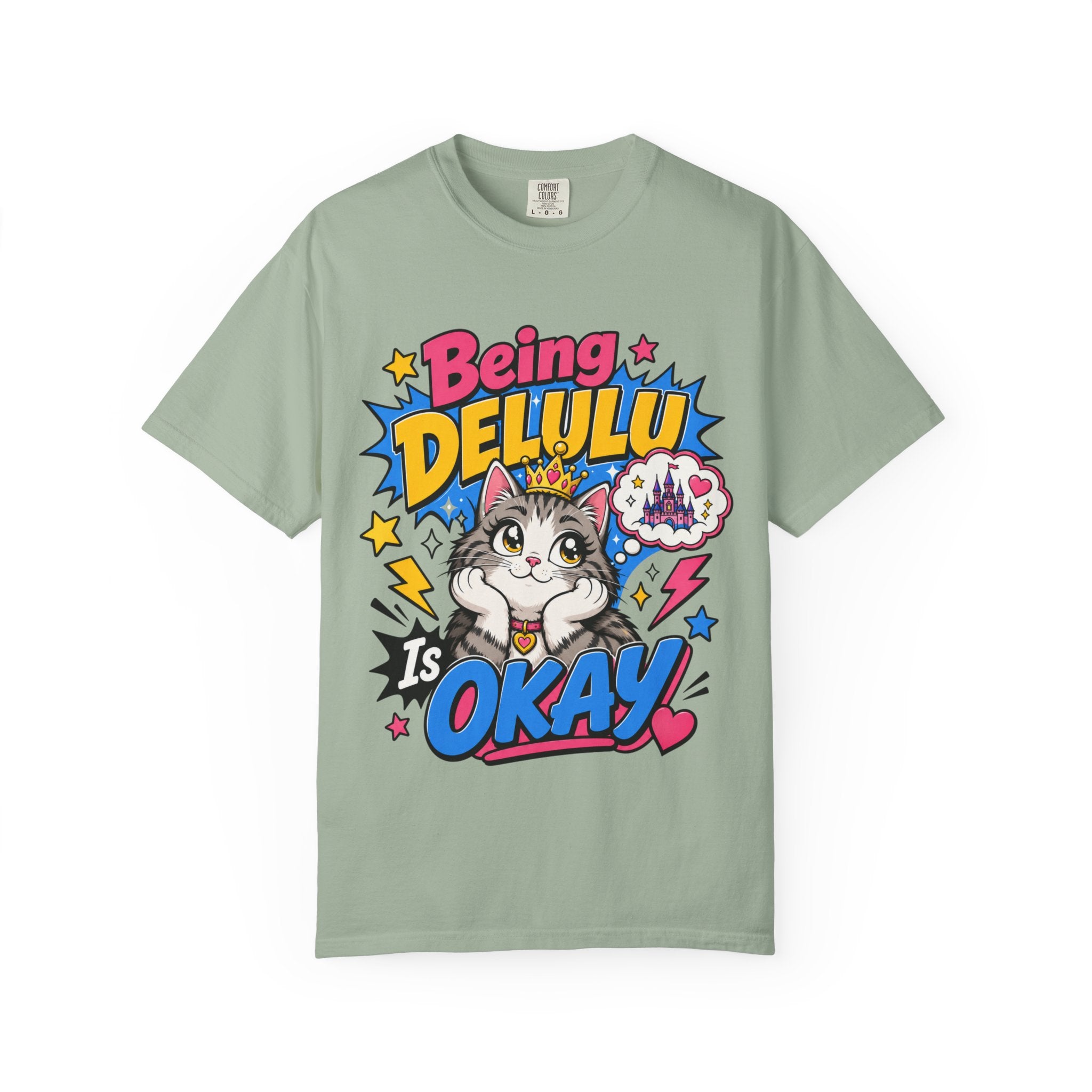 Being Delulu Is Okay Cat T-Shirt