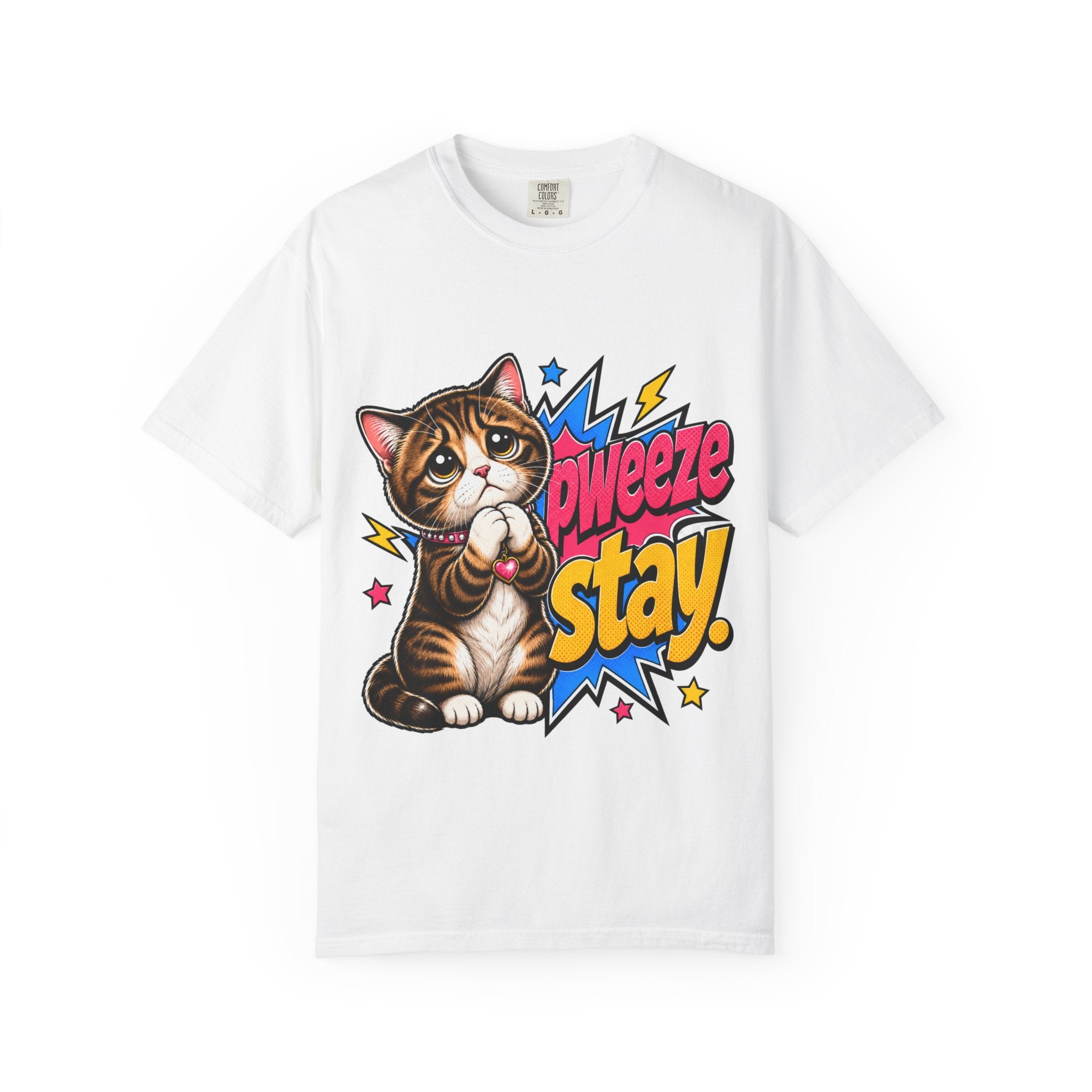 Pweeze Stay Cat Graphic T-Shirt