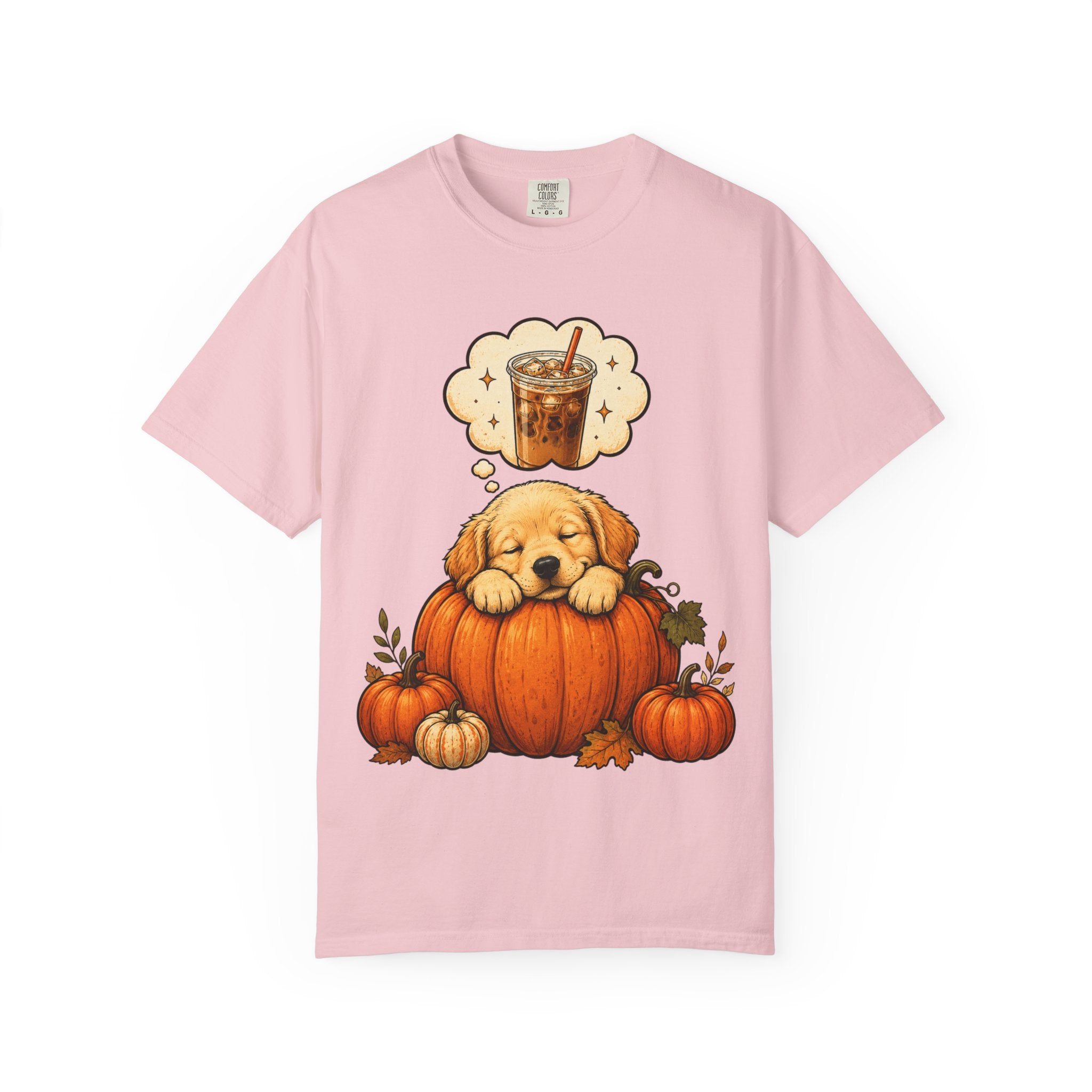 Sleepy Puppy Dreaming of Iced Coffee T-Shirt