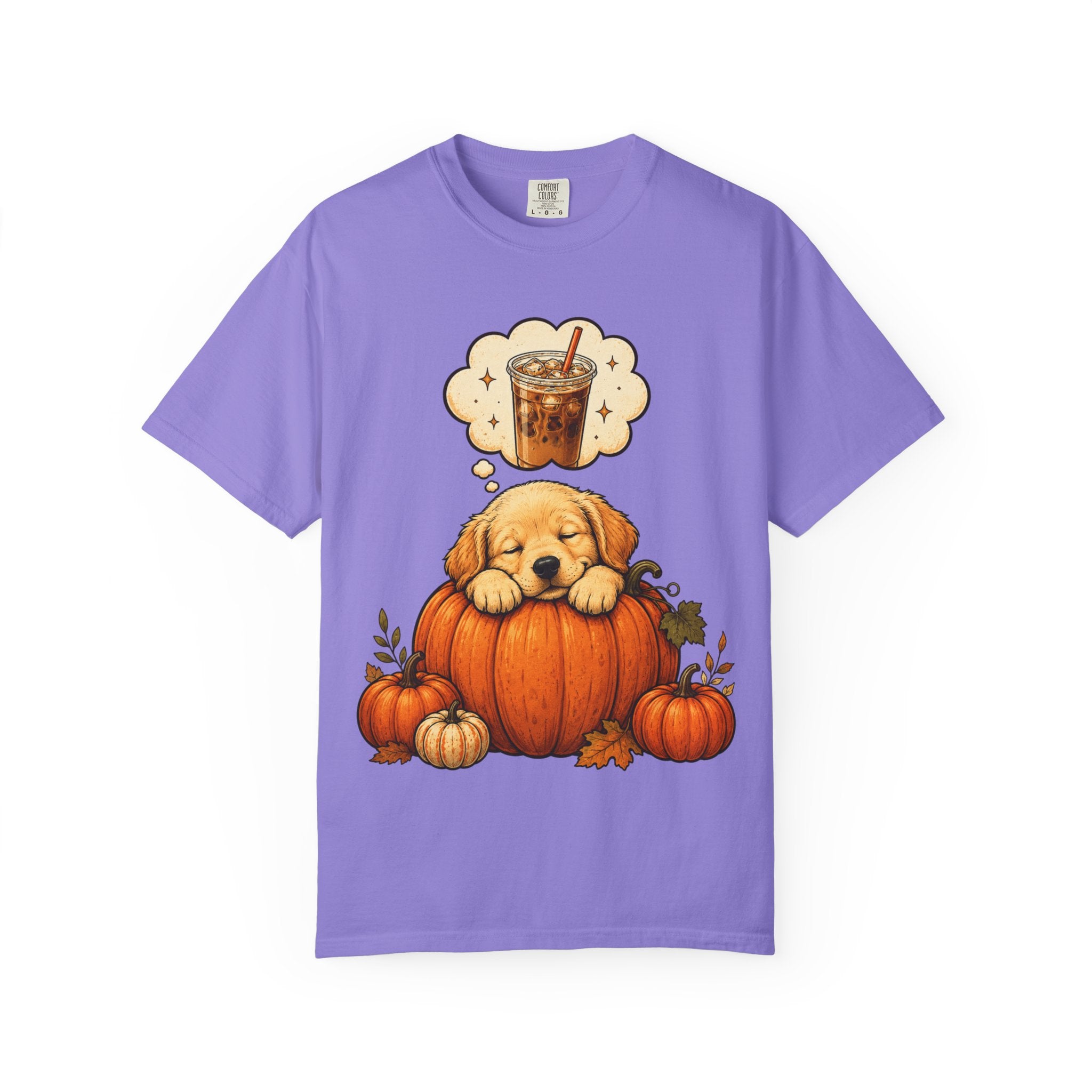 Sleepy Puppy Dreaming of Iced Coffee T-Shirt