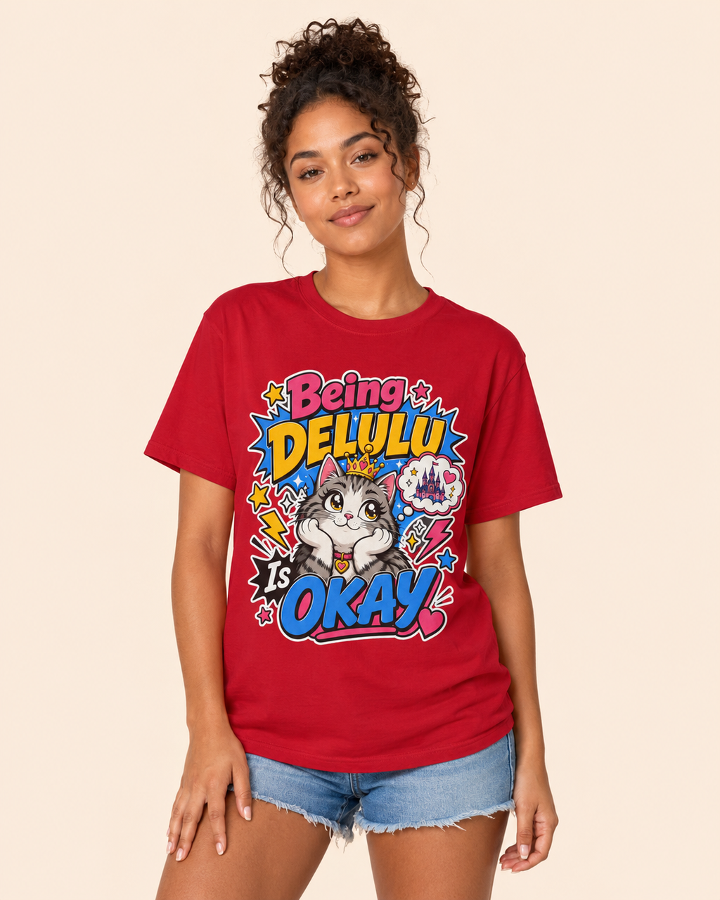 Being Delulu Is Okay Graphic Tee